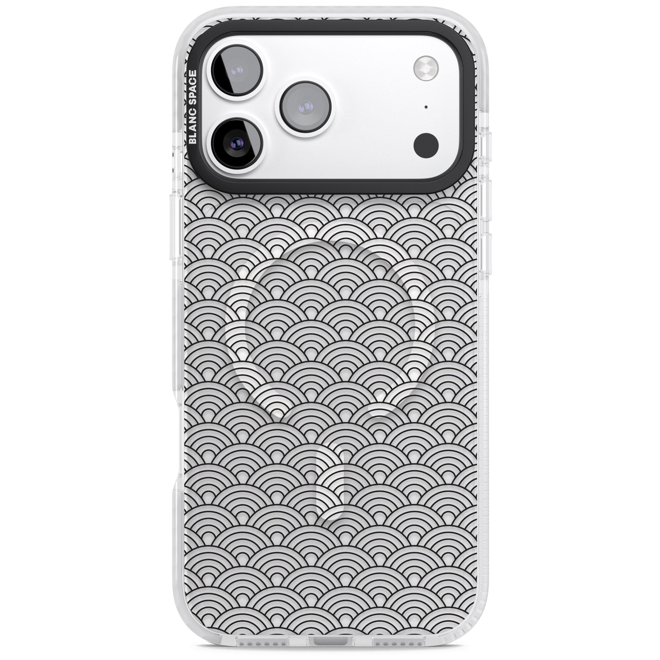Scalloped Waves iPhone 17 Pro Impact Pro Clear Phone Case