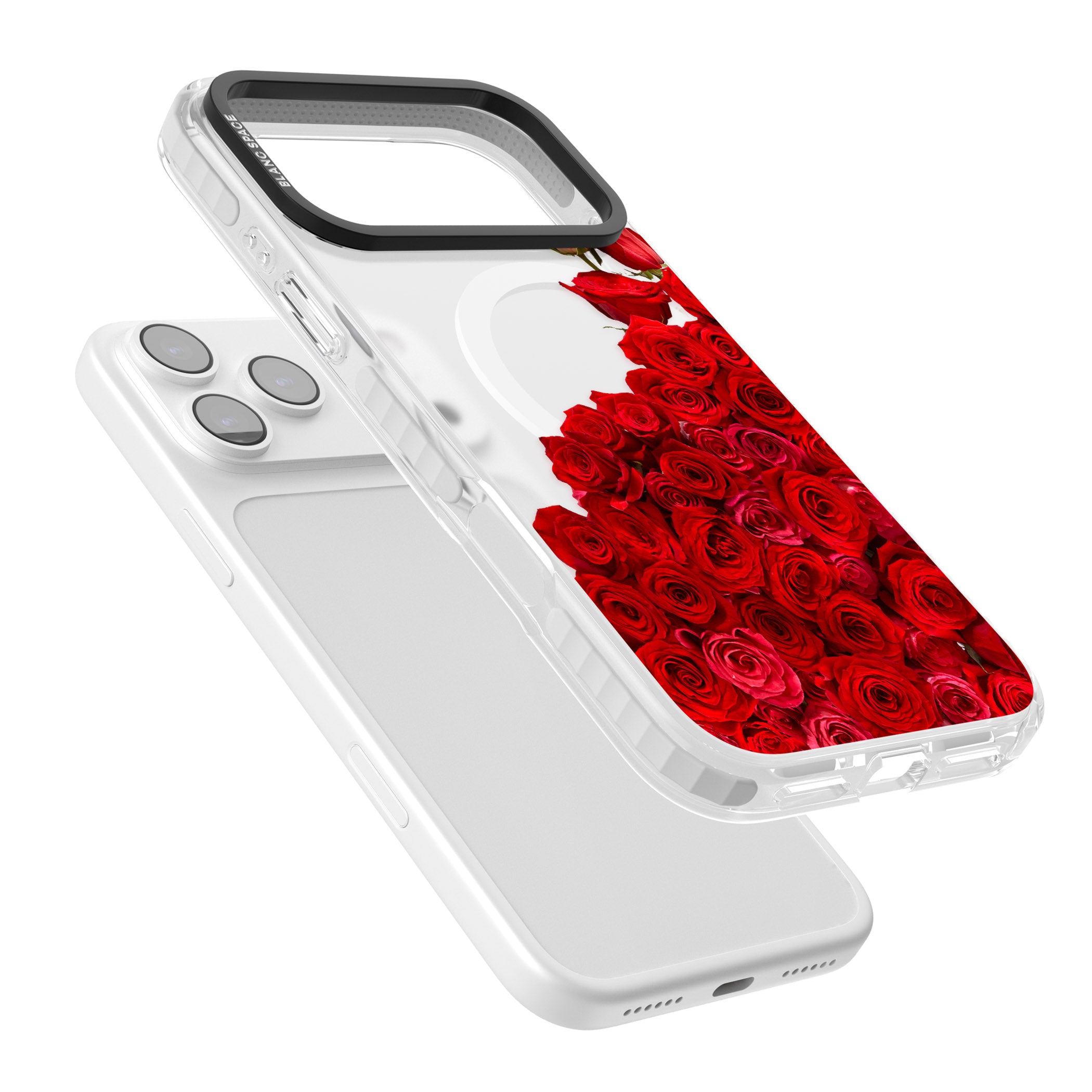 Floral Roses iPhone 17 Pro Impact Pro Clear Phone Case Colours