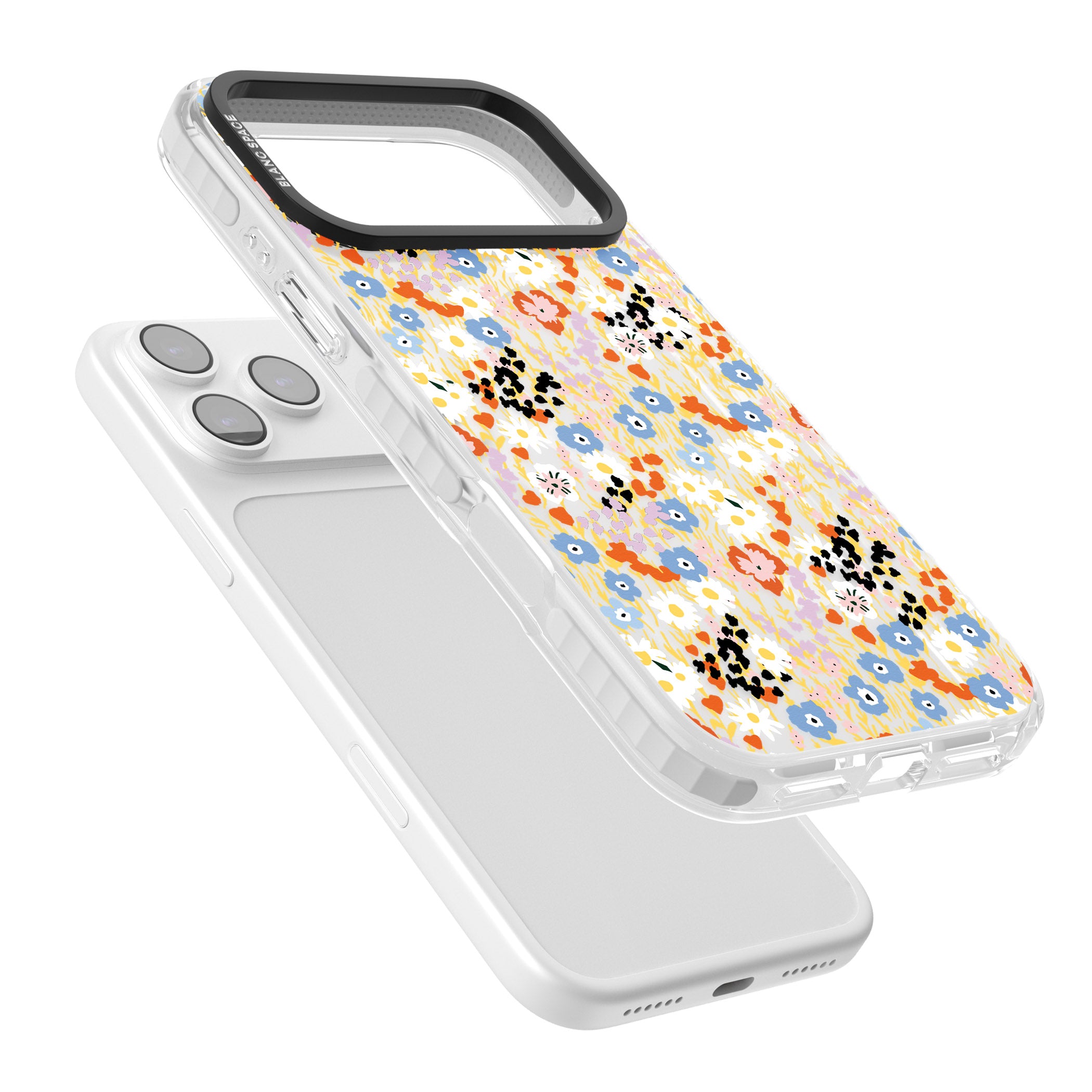 Floral Delight: Vibrant Blooms iPhone 17 Pro Impact Pro Clear Phone Case Colours