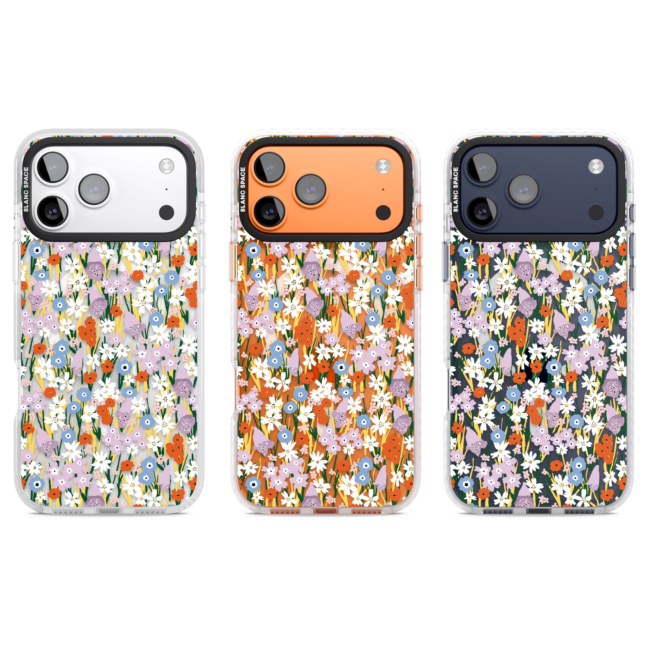 Vibrant Floral Garden iPhone 17 Pro Impact Pro Clear Phone Case APT Impact Protection