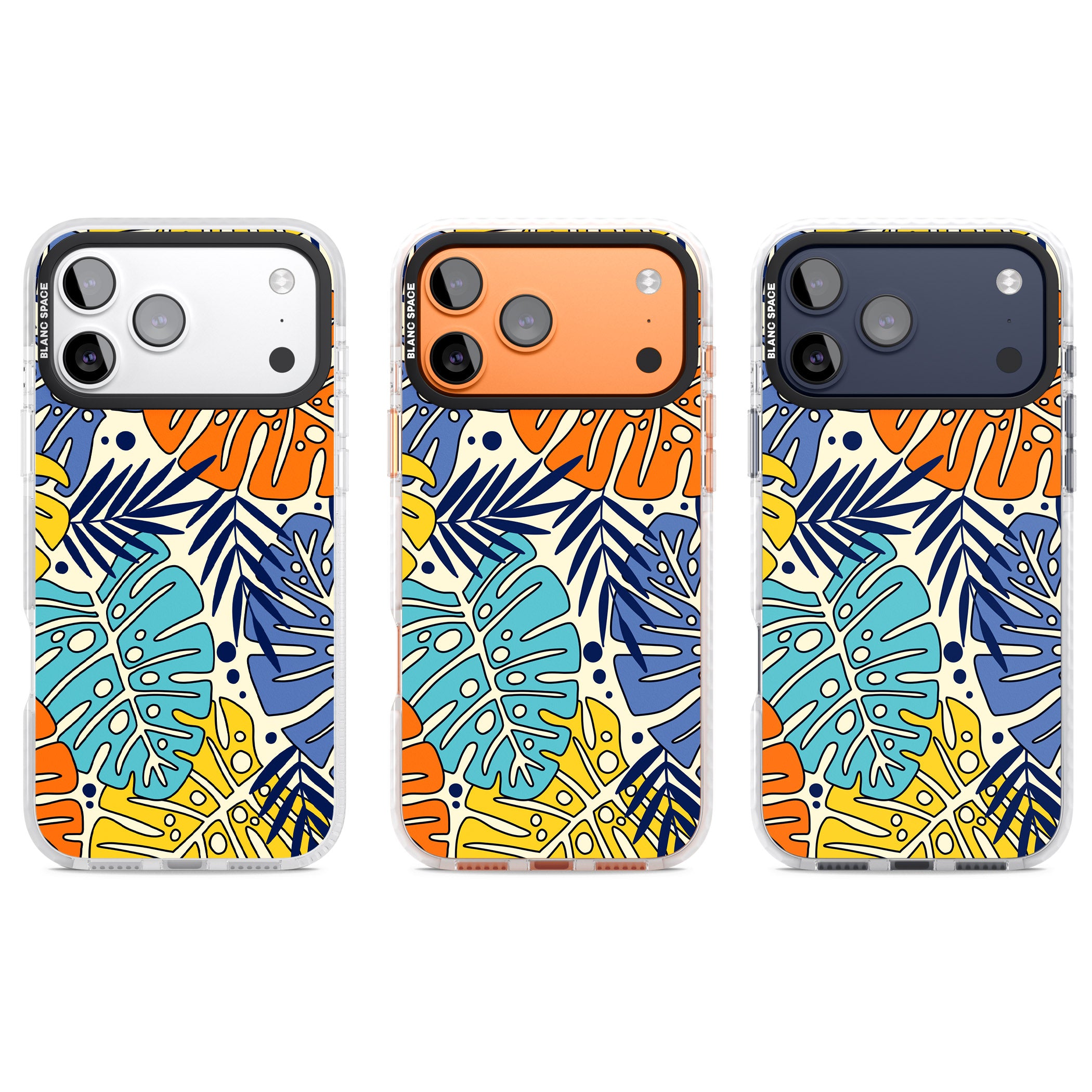 Beach Leaves iPhone 17 Pro Impact Pro Clear Phone Case APT Impact Protection