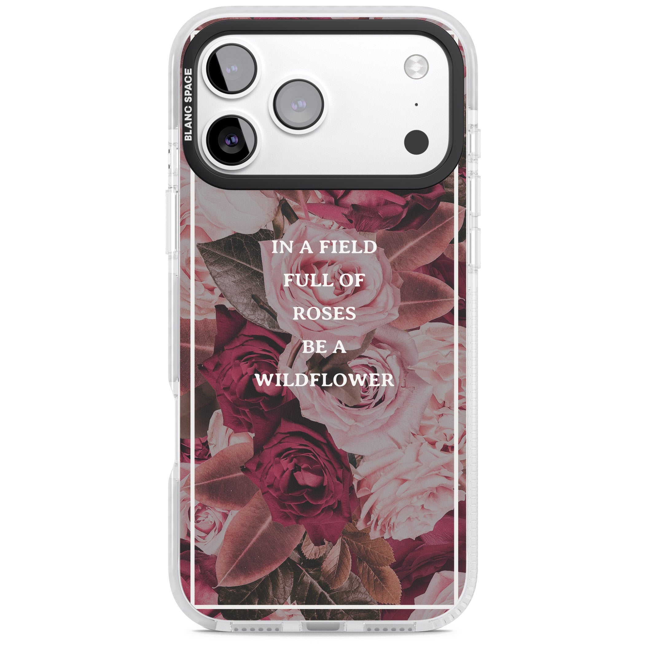 Wildflower Floral Quote iPhone 17 Pro Impact Pro Clear Phone Case