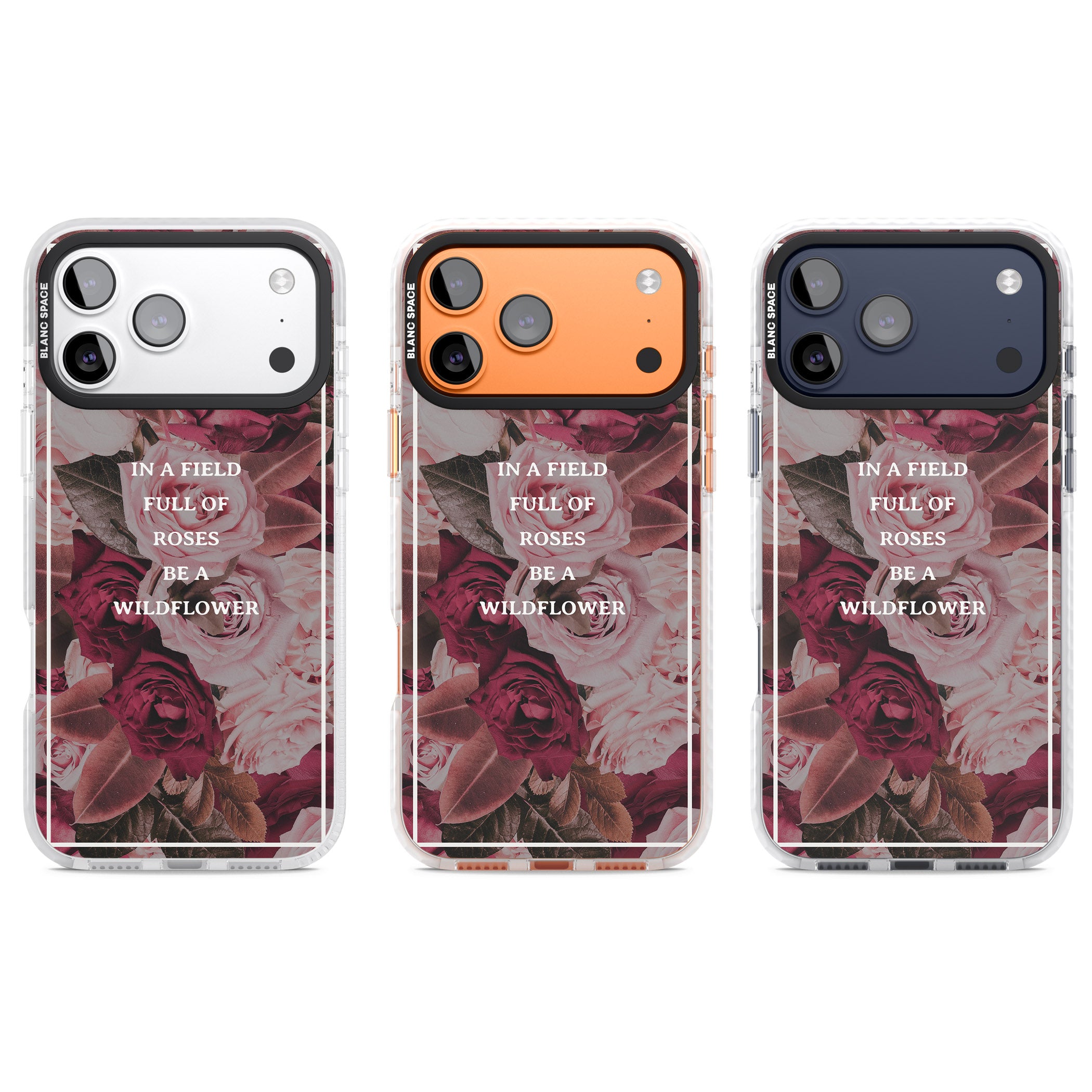 Wildflower Floral Quote iPhone 17 Pro Impact Pro Clear Phone Case APT Impact Protection
