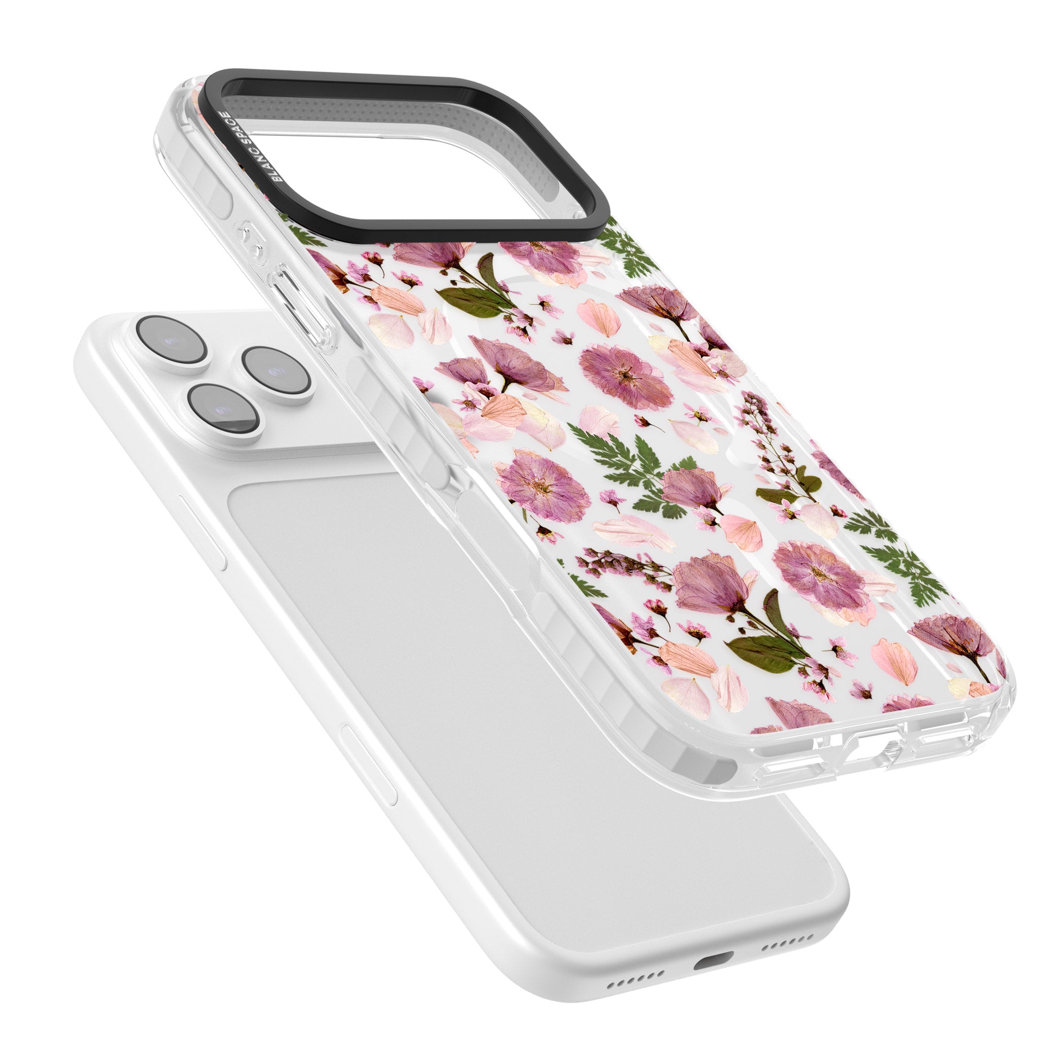 Floral Fantasy Menagerie iPhone 17 Pro Impact Pro Clear Phone Case Colours