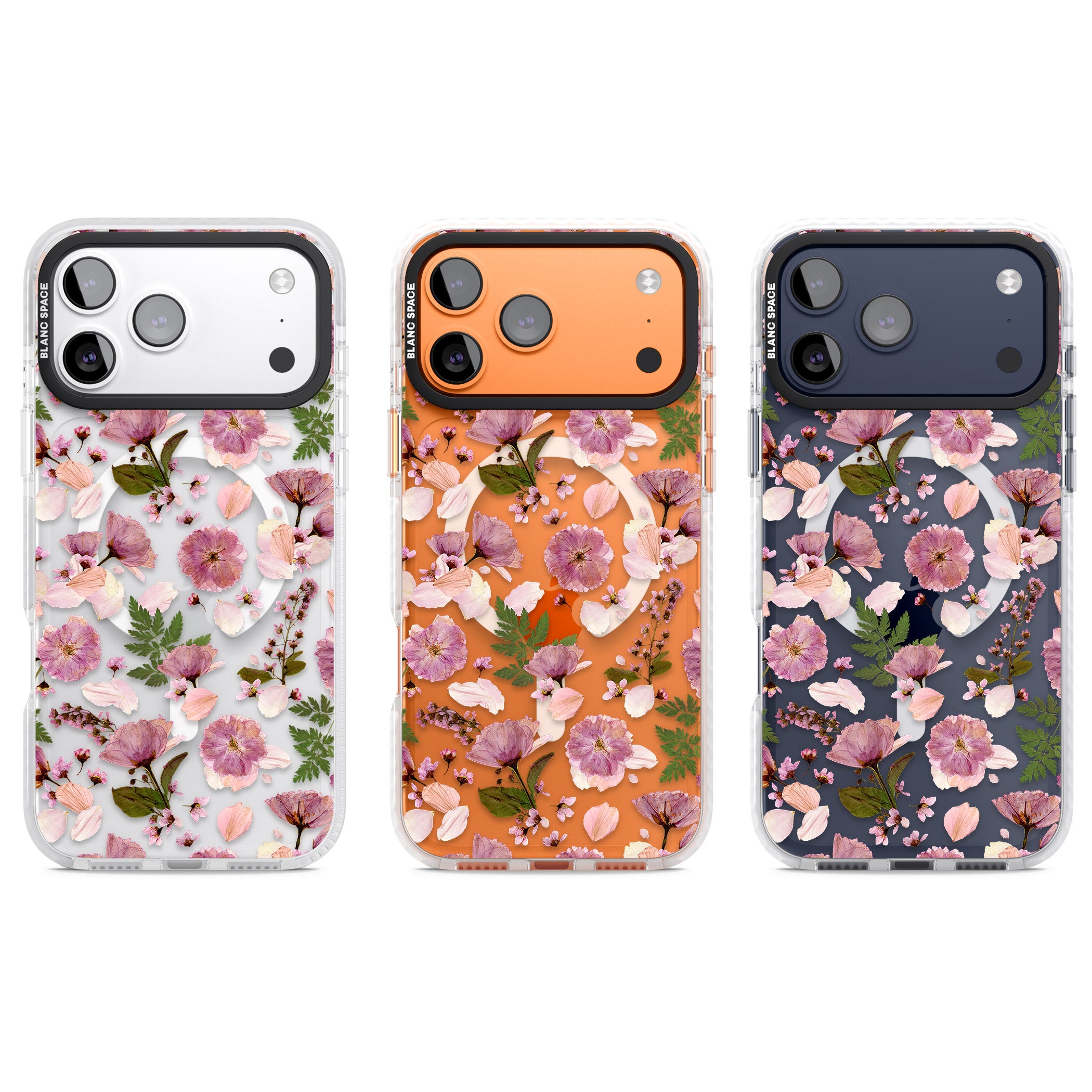 Floral Fantasy Menagerie iPhone 17 Pro Impact Pro Clear Phone Case APT Impact Protection