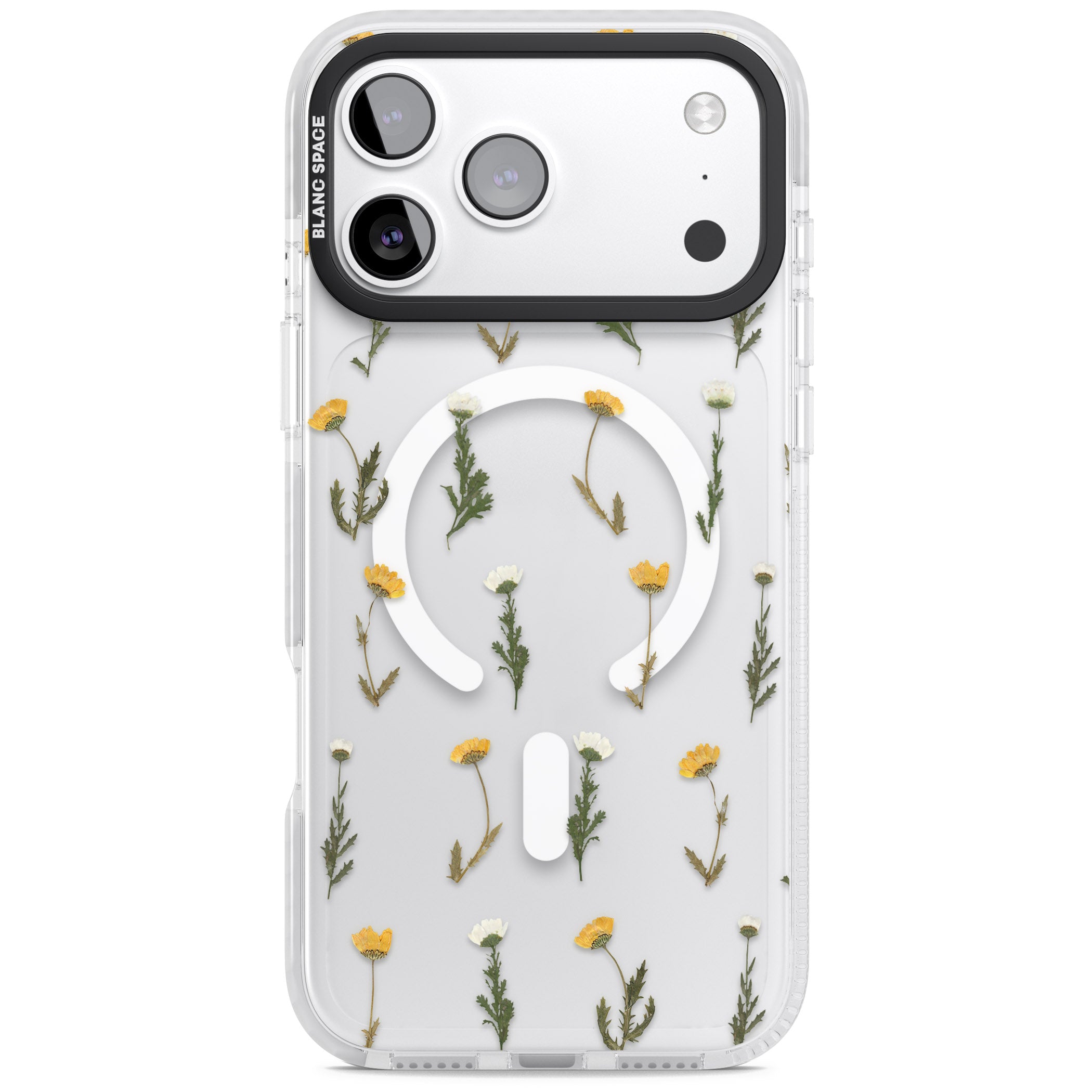 Pressed Flower iPhone 17 Pro Impact Pro Clear Phone Case