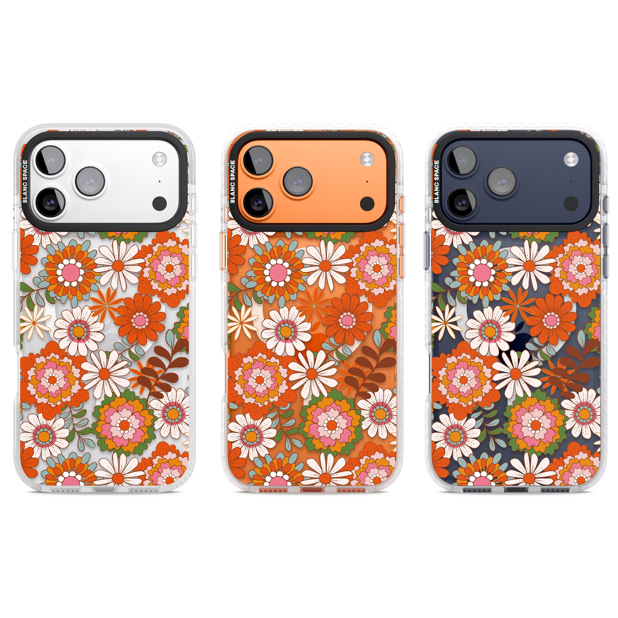Seventies Bloom iPhone 17 Pro Impact Pro Clear Phone Case APT Impact Protection