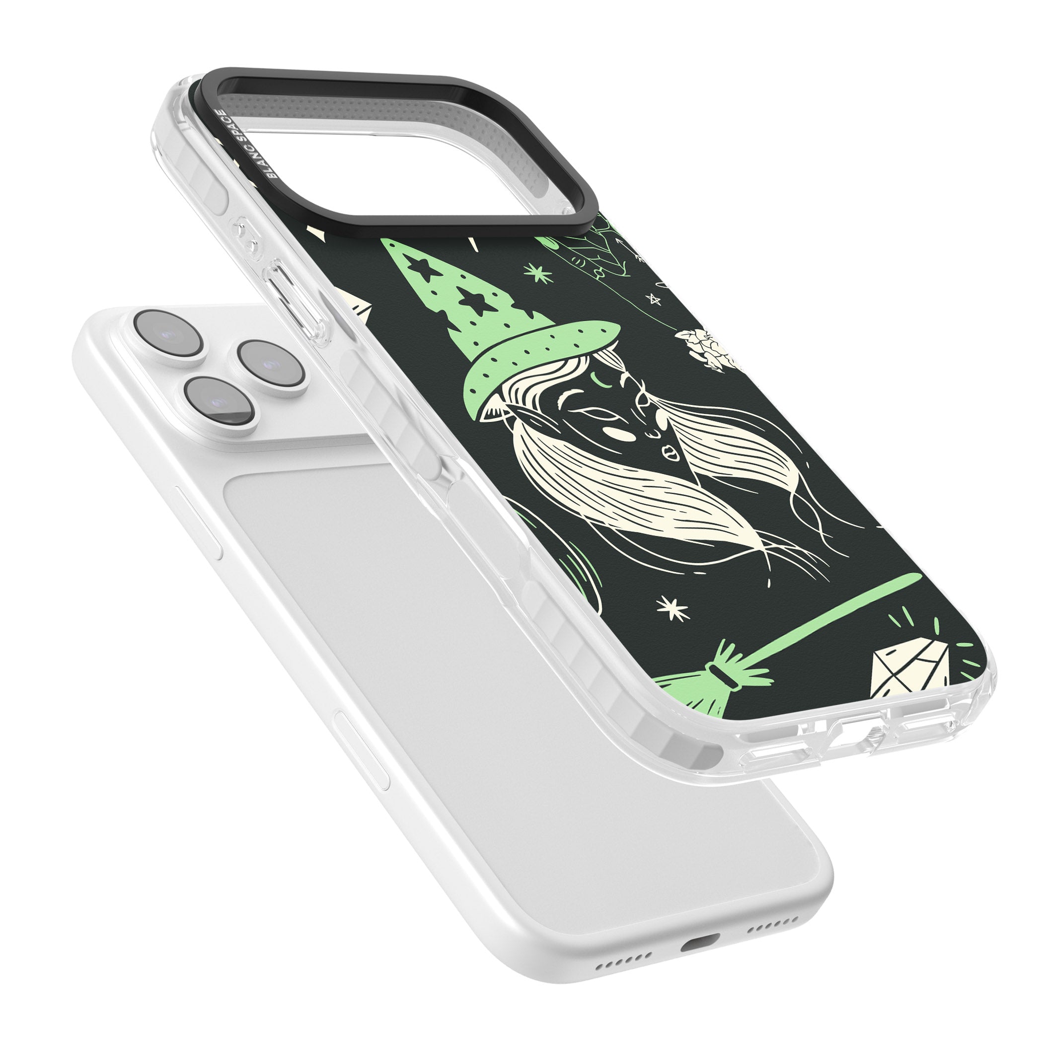 Astrology Witch Pattern iPhone 17 Pro Impact Pro Clear Phone Case Colours