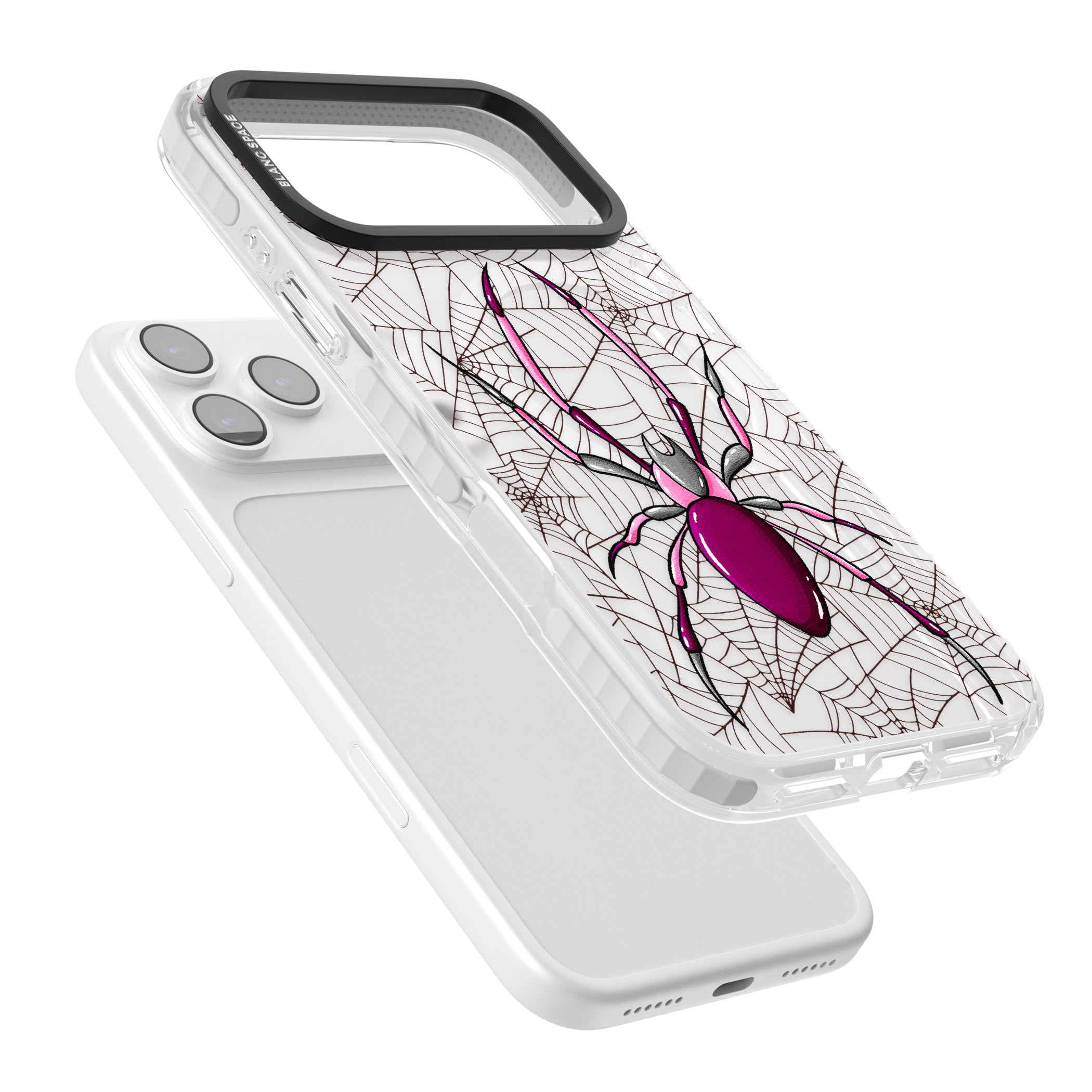 Arachnophobia iPhone 17 Pro Impact Pro Clear Phone Case Colours