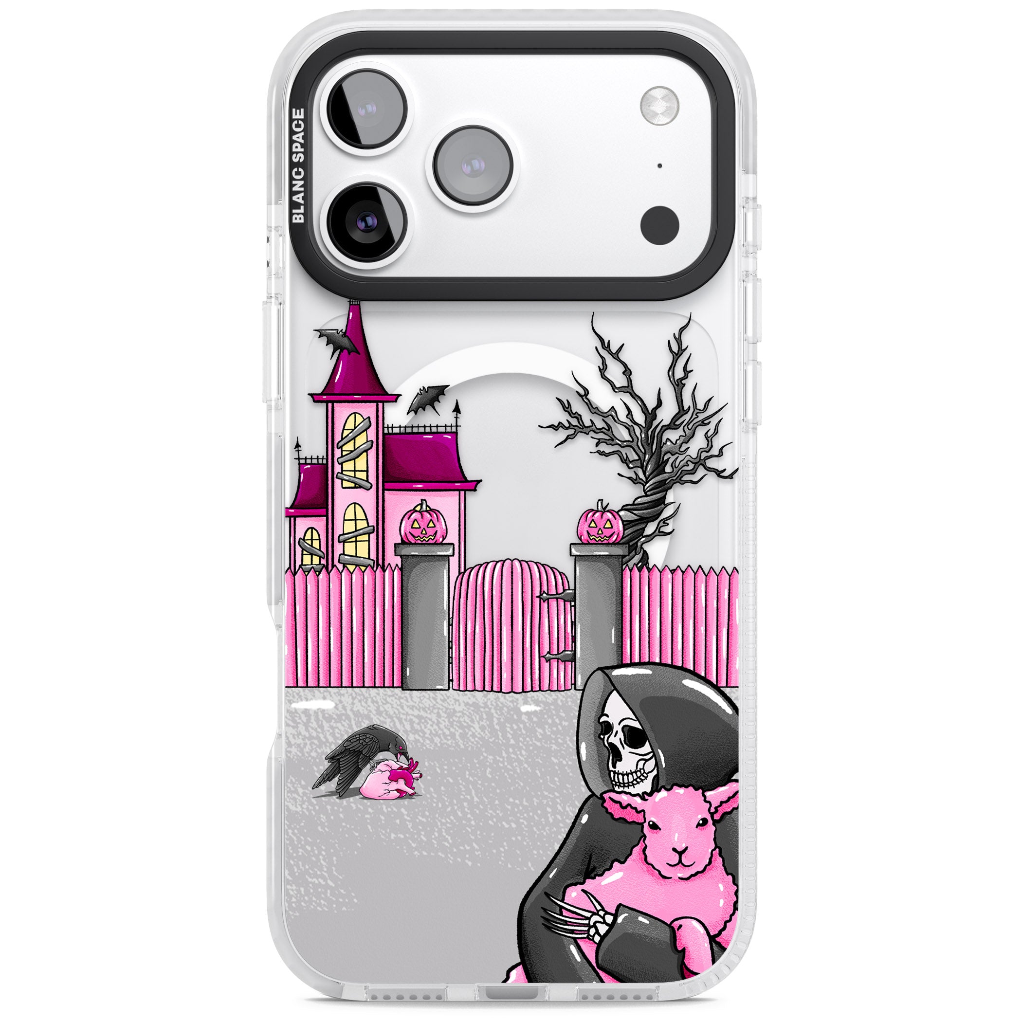 Left With My Heart iPhone 17 Pro Impact Pro Clear Phone Case