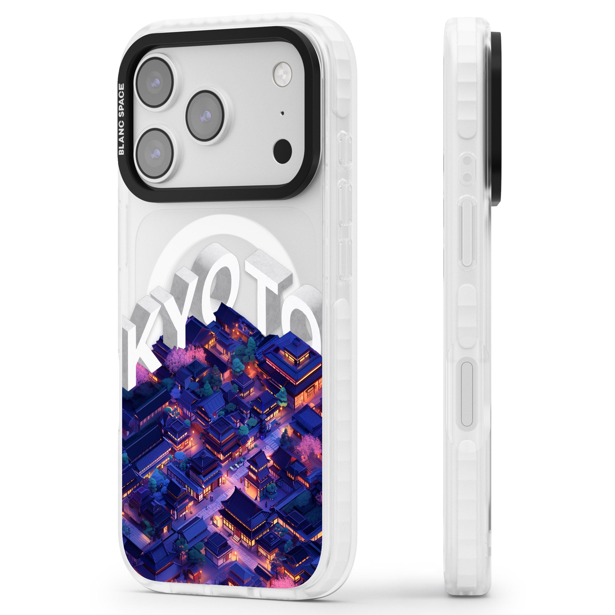 Kyoto iPhone 17 Pro Impact Pro Clear Phone Case Side Profile