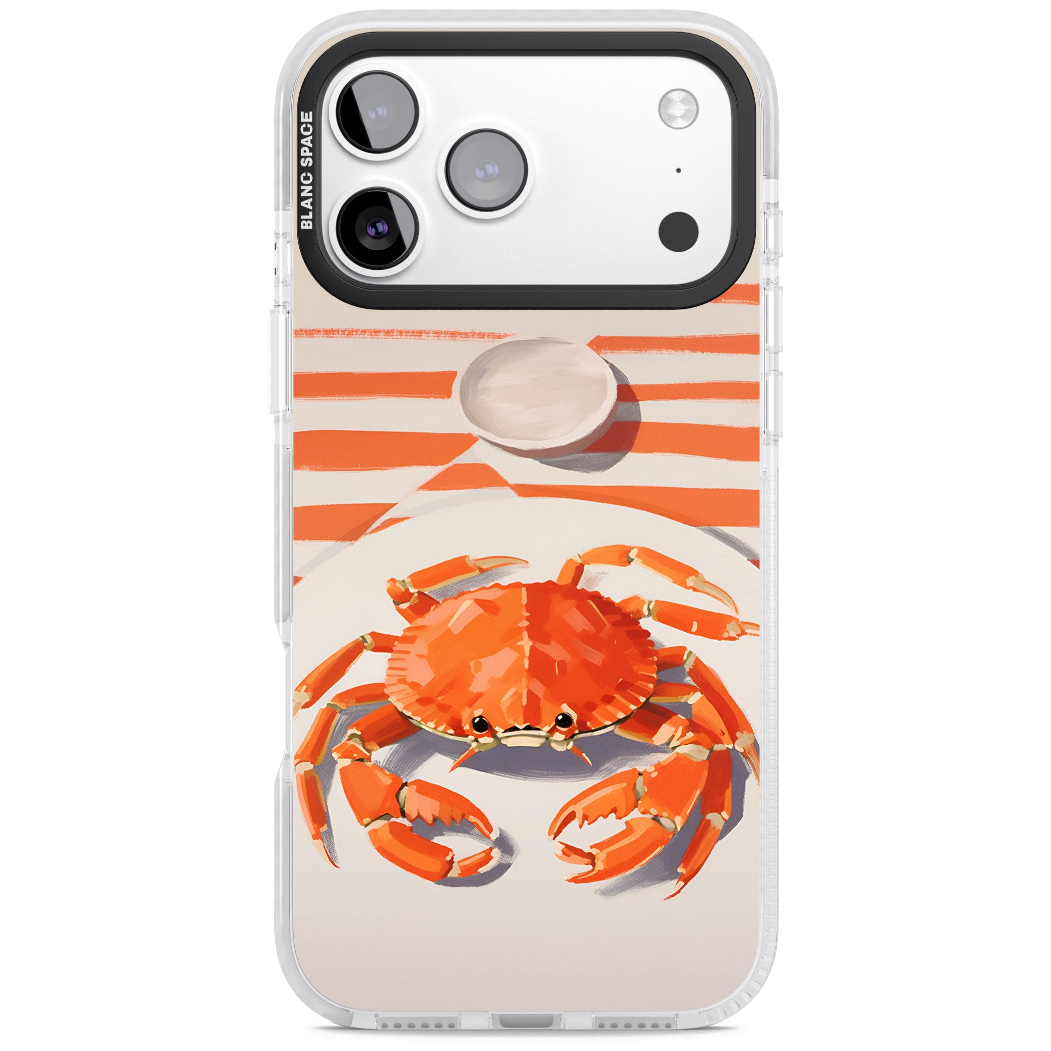 Beach Crab iPhone 17 Pro Impact Pro Clear Phone Case