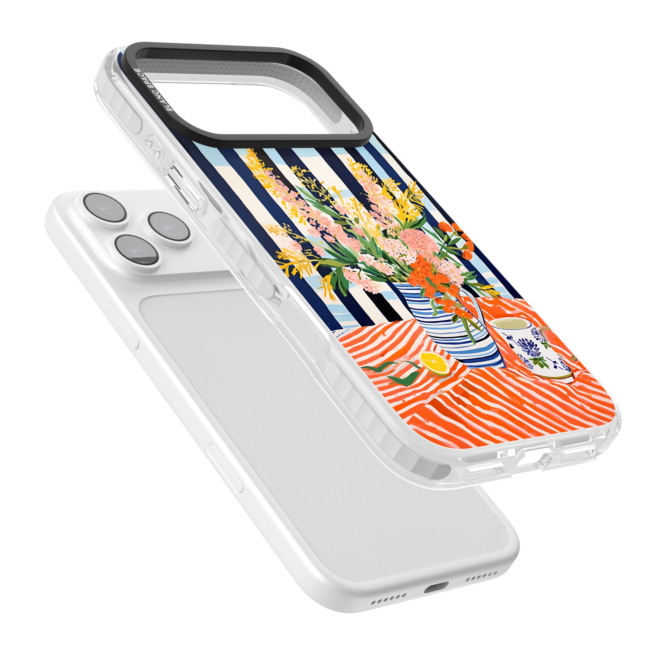 Seaside Flowers iPhone 17 Pro Impact Pro Clear Phone Case Colours