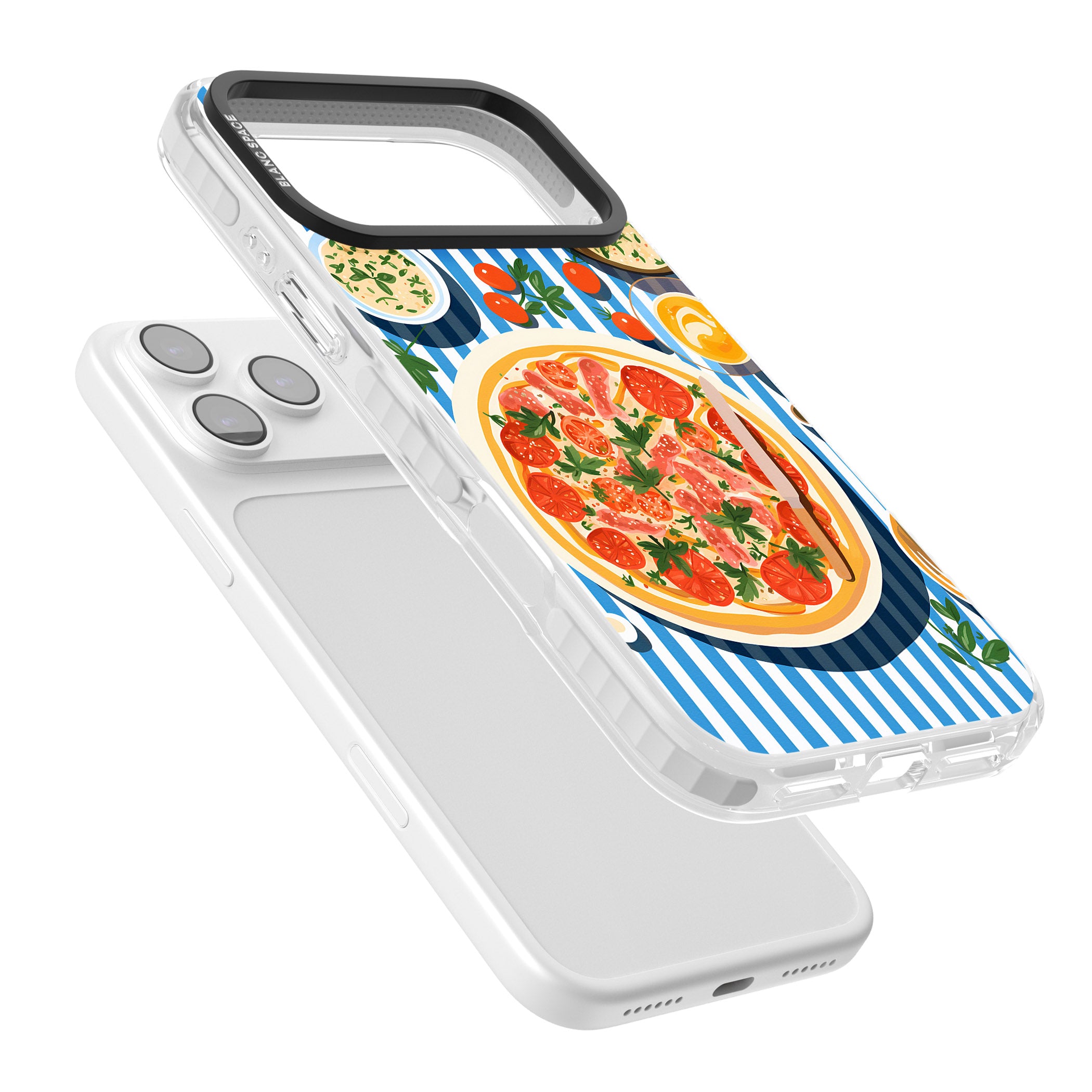 Italian Platter iPhone 17 Pro Impact Pro Clear Phone Case Colours