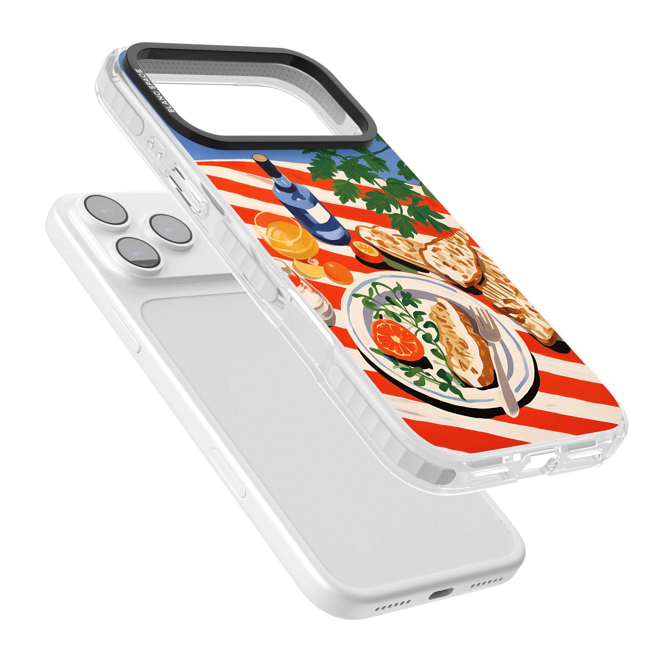 Mediterranean Lunch Table iPhone 17 Pro Impact Pro Clear Phone Case Colours