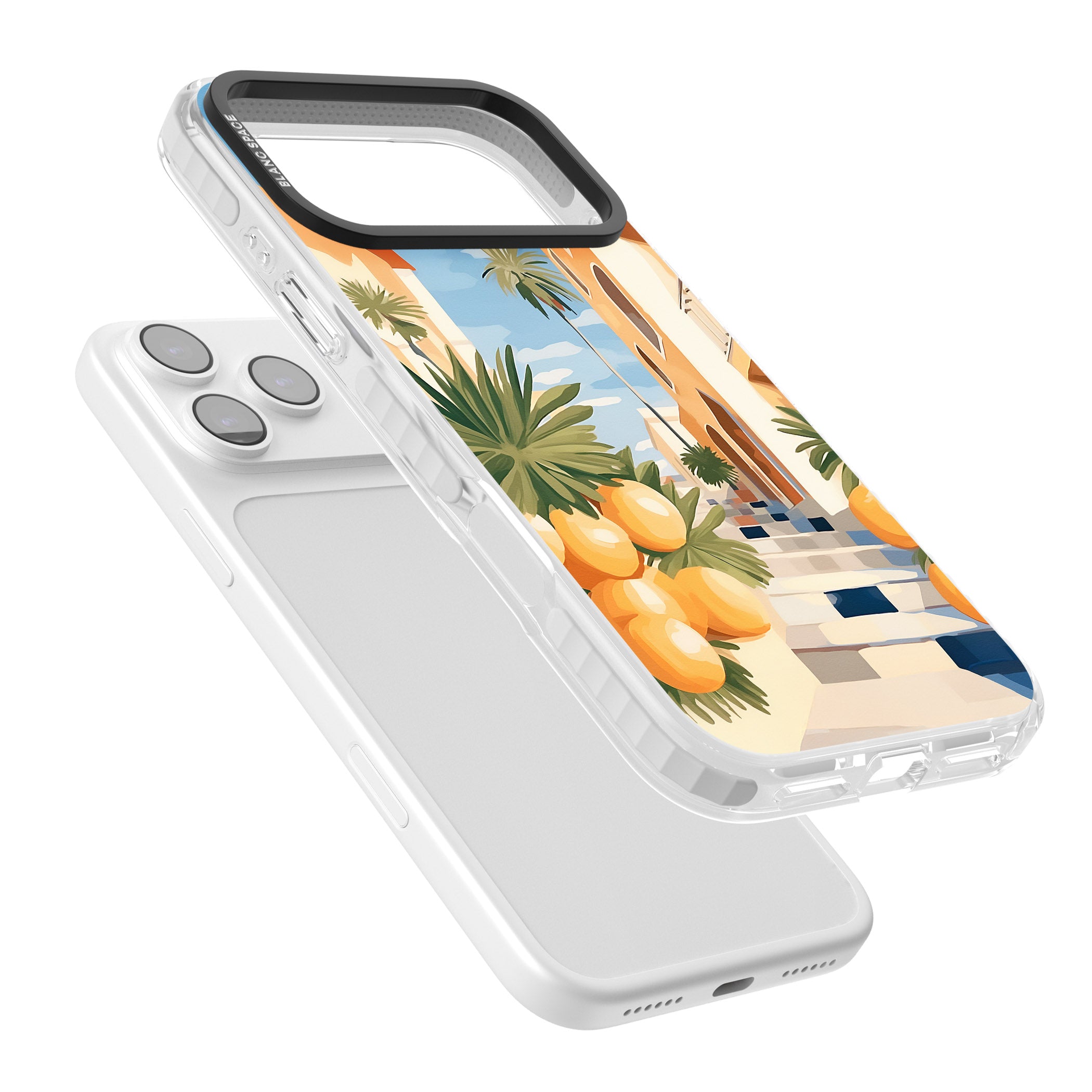 Mediterranean Village iPhone 17 Pro Impact Pro Clear Phone Case Colours