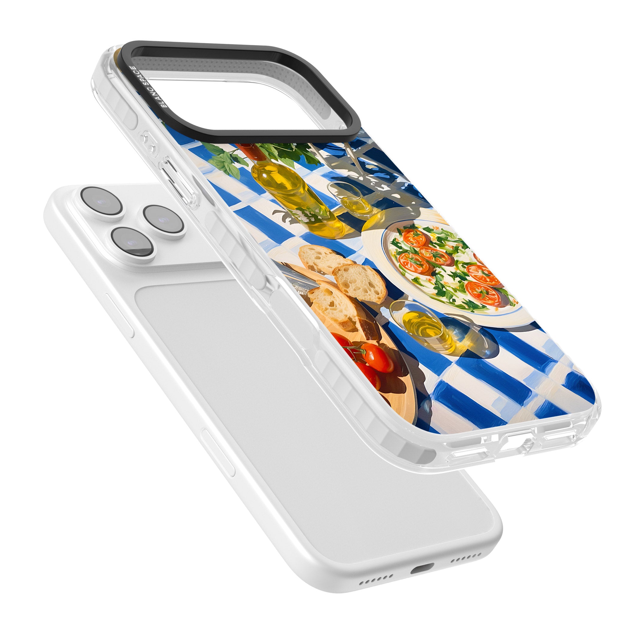 Caprese Salad iPhone 17 Pro Impact Pro Clear Phone Case Colours