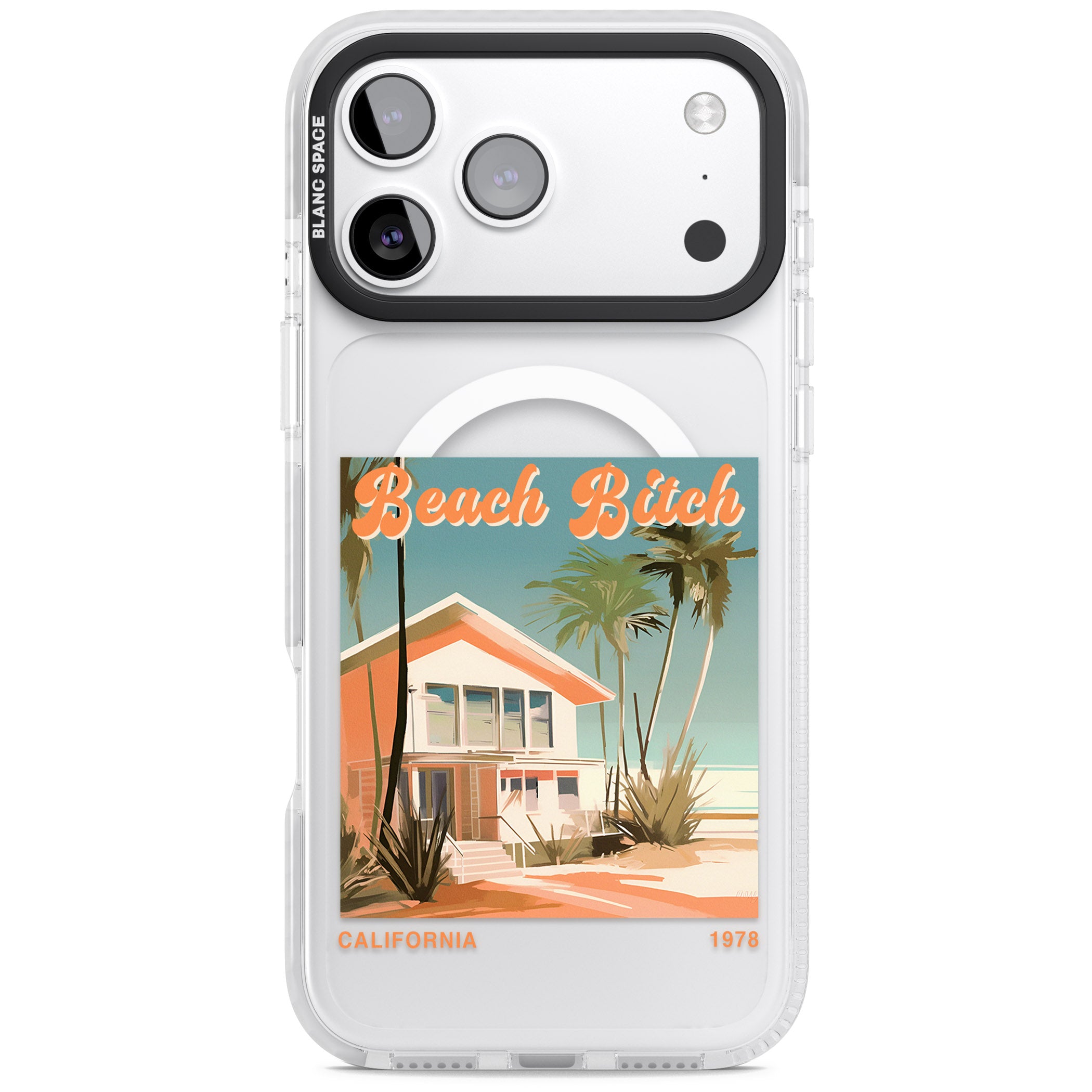 Beach B*tch iPhone 17 Pro Impact Pro Clear Phone Case