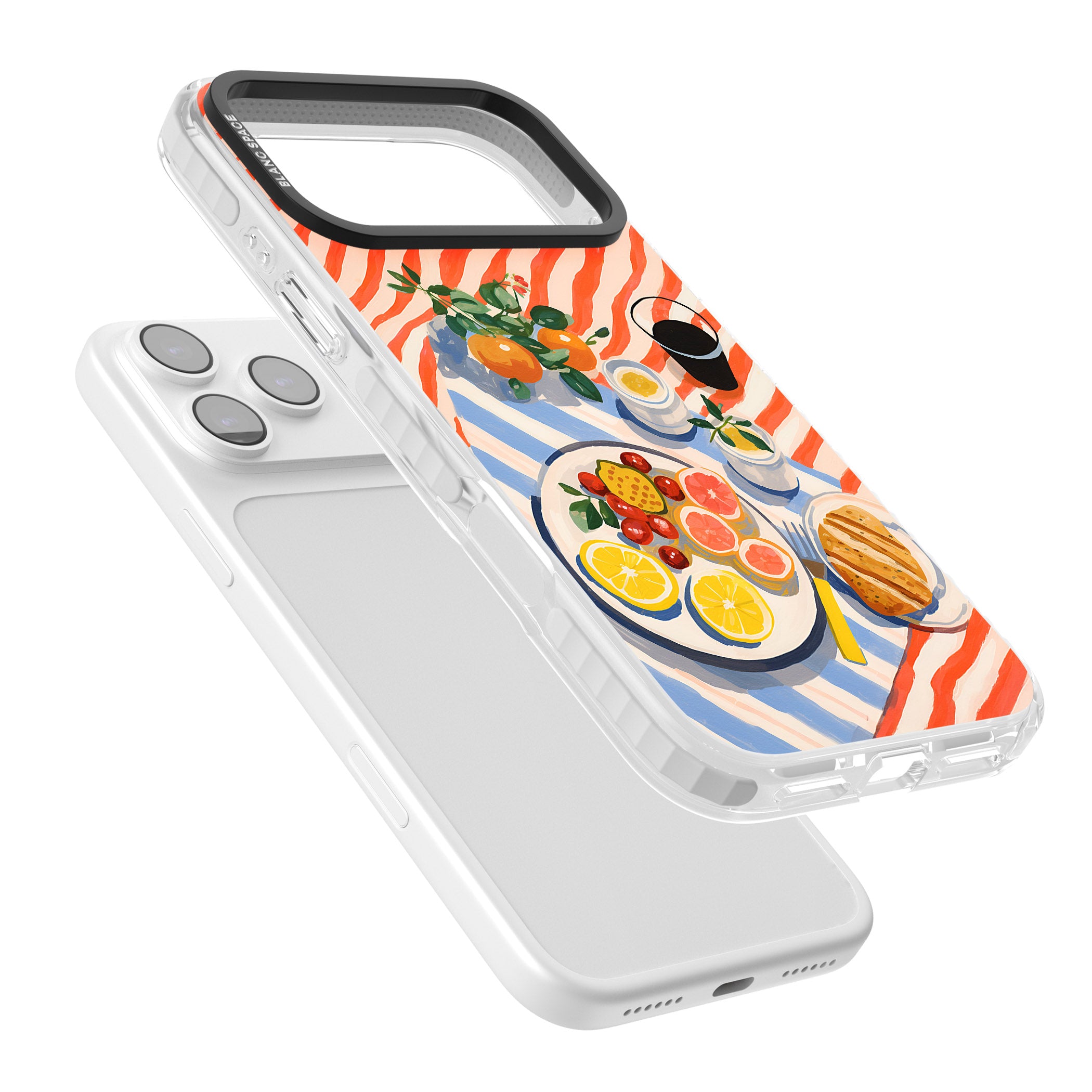 Citrus Picnic iPhone 17 Pro Impact Pro Clear Phone Case Colours