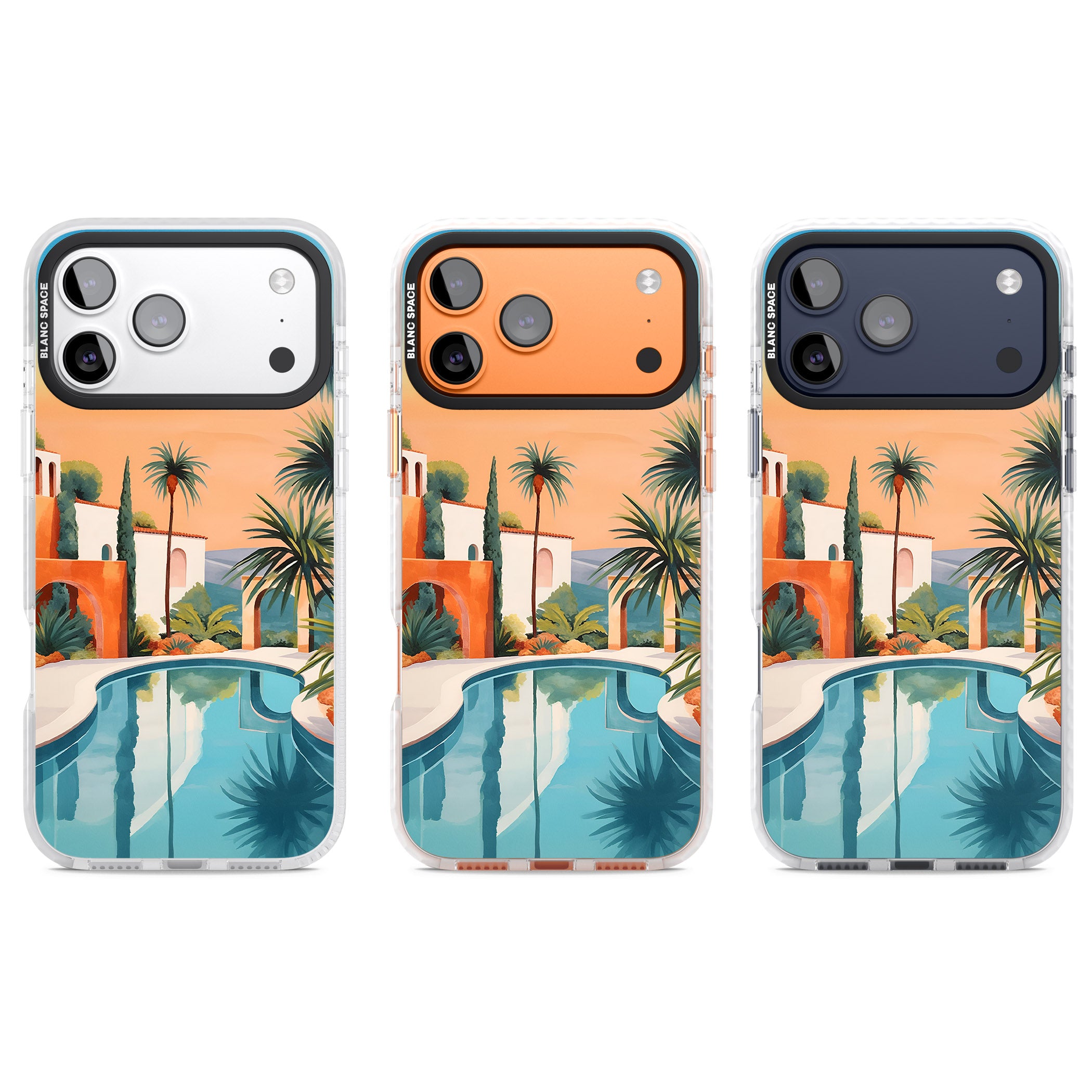Villa Sunset iPhone 17 Pro Impact Pro Clear Phone Case APT Impact Protection