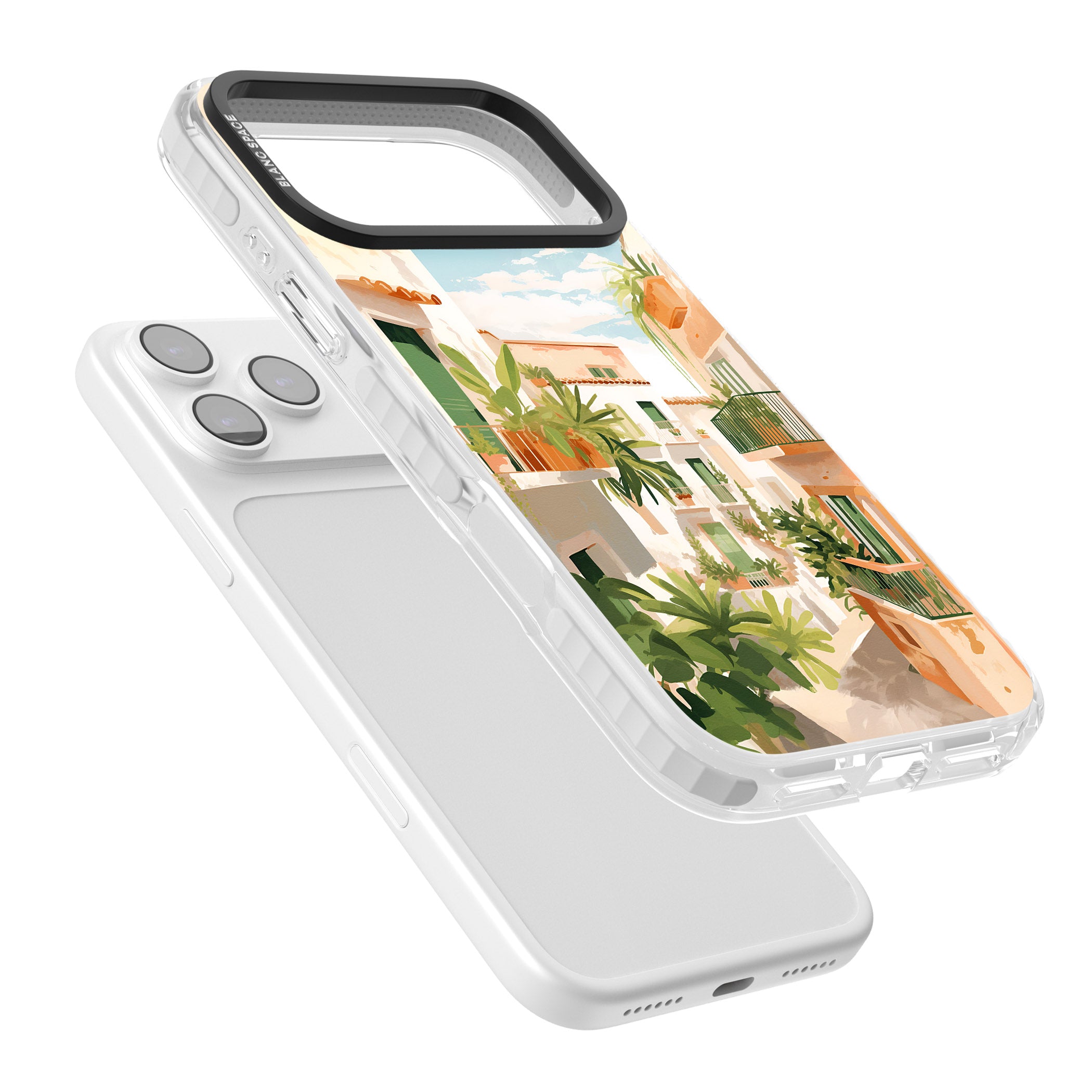 Tuscan Balconies iPhone 17 Pro Impact Pro Clear Phone Case Colours