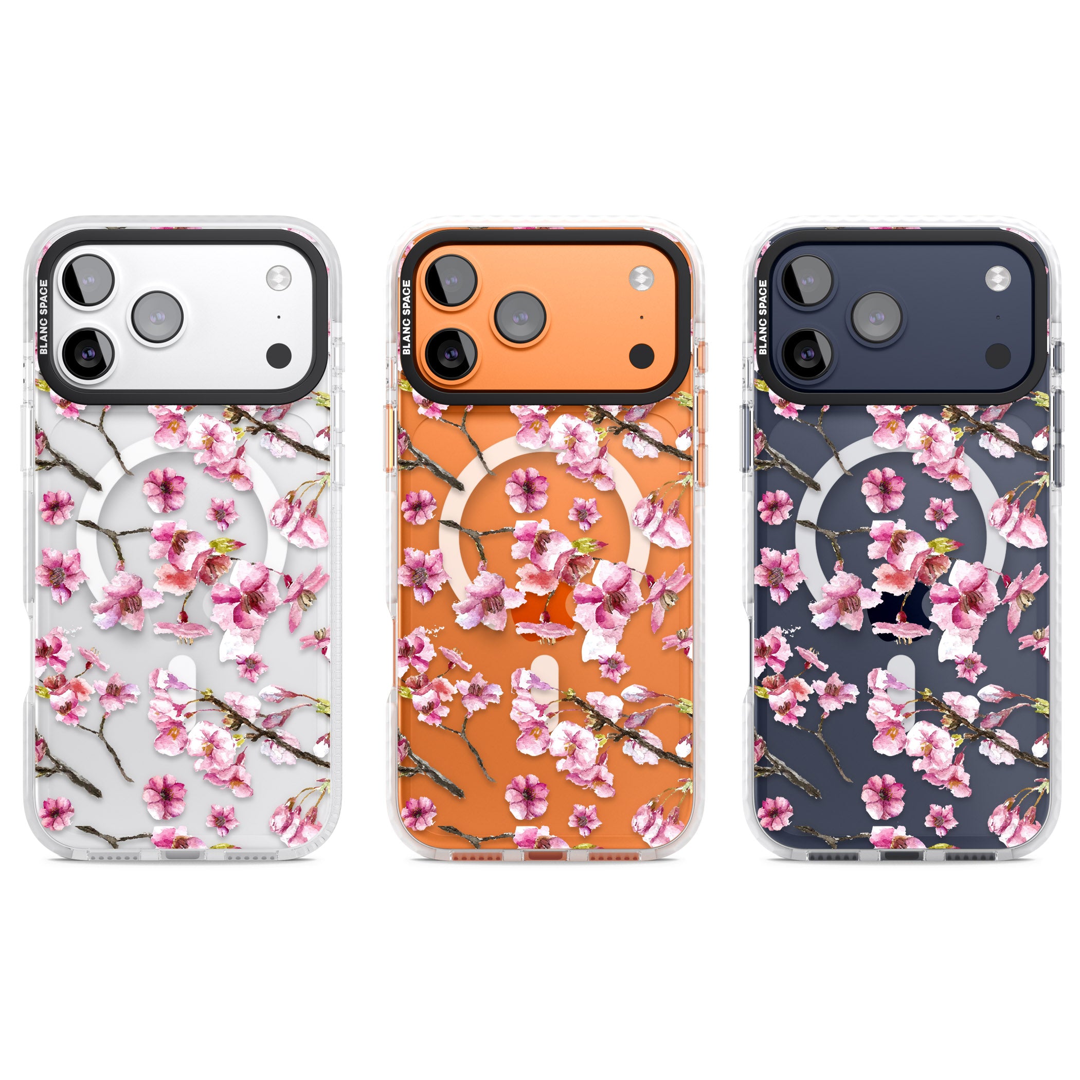 Sakura Bloom iPhone 17 Pro Impact Pro Clear Phone Case APT Impact Protection