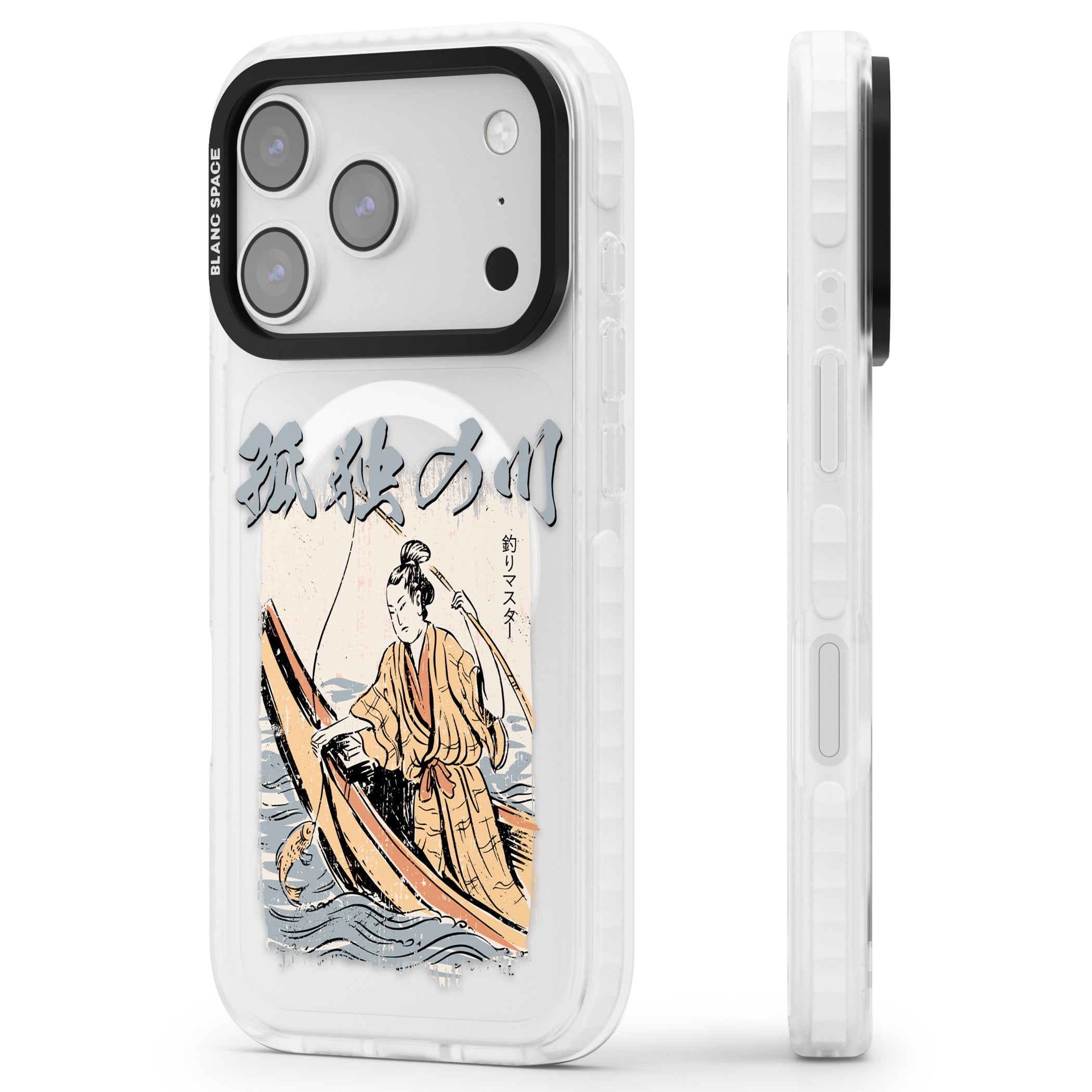 Japanese River iPhone 17 Pro Impact Pro Clear Phone Case Side Profile