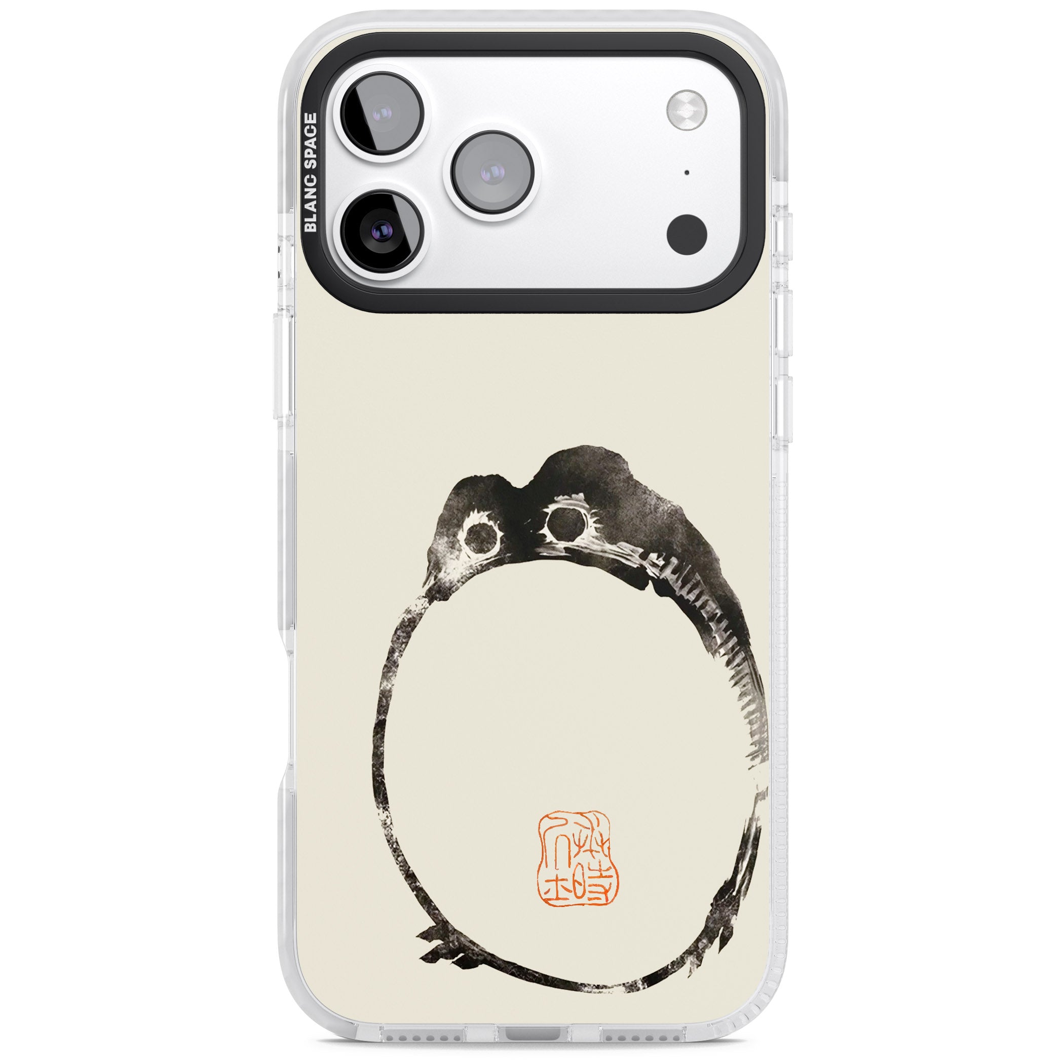 Matsumoto Hoji Round Frog iPhone 17 Pro Impact Pro Clear Phone Case