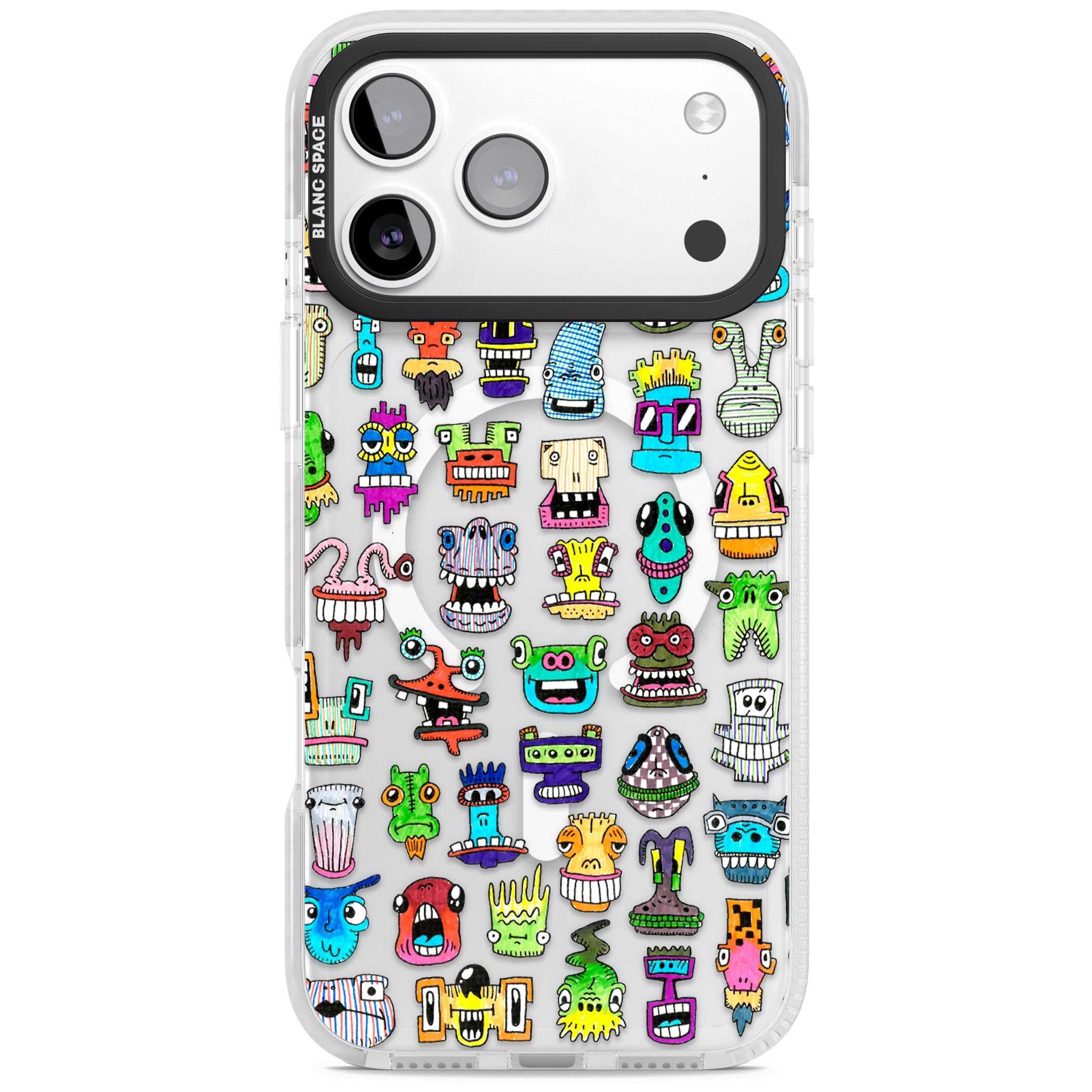 Familiar Faces iPhone 17 Pro Impact Pro Clear Phone Case