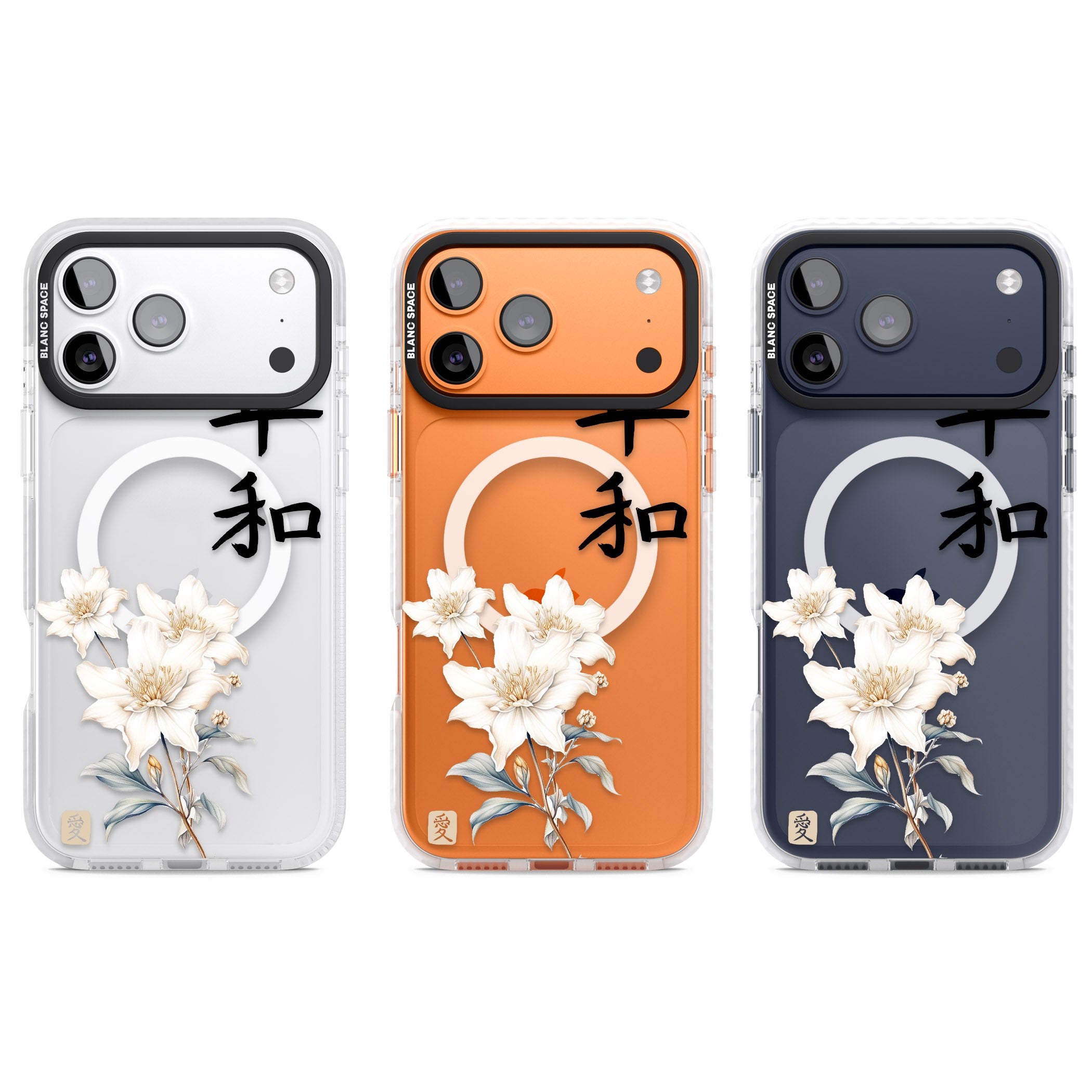 Peace And Flowers iPhone 17 Pro Impact Pro Clear Phone Case APT Impact Protection