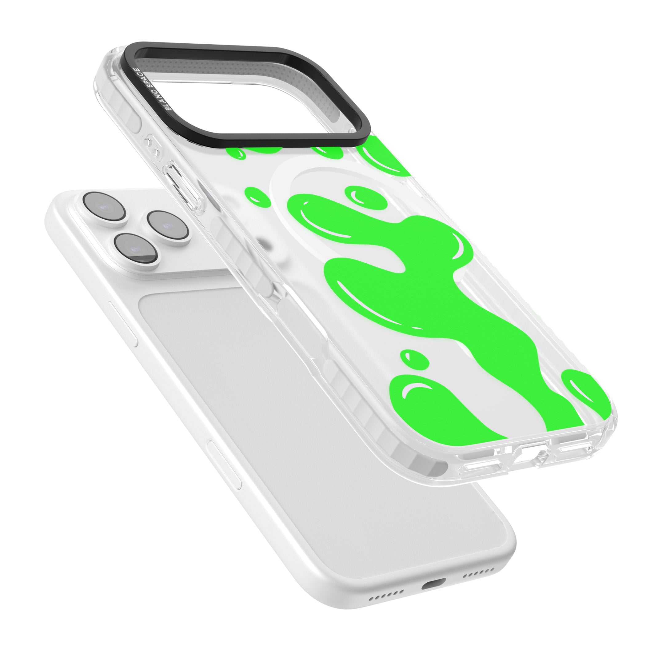 Green Lava Lamp iPhone 17 Pro Impact Pro Clear Phone Case Colours