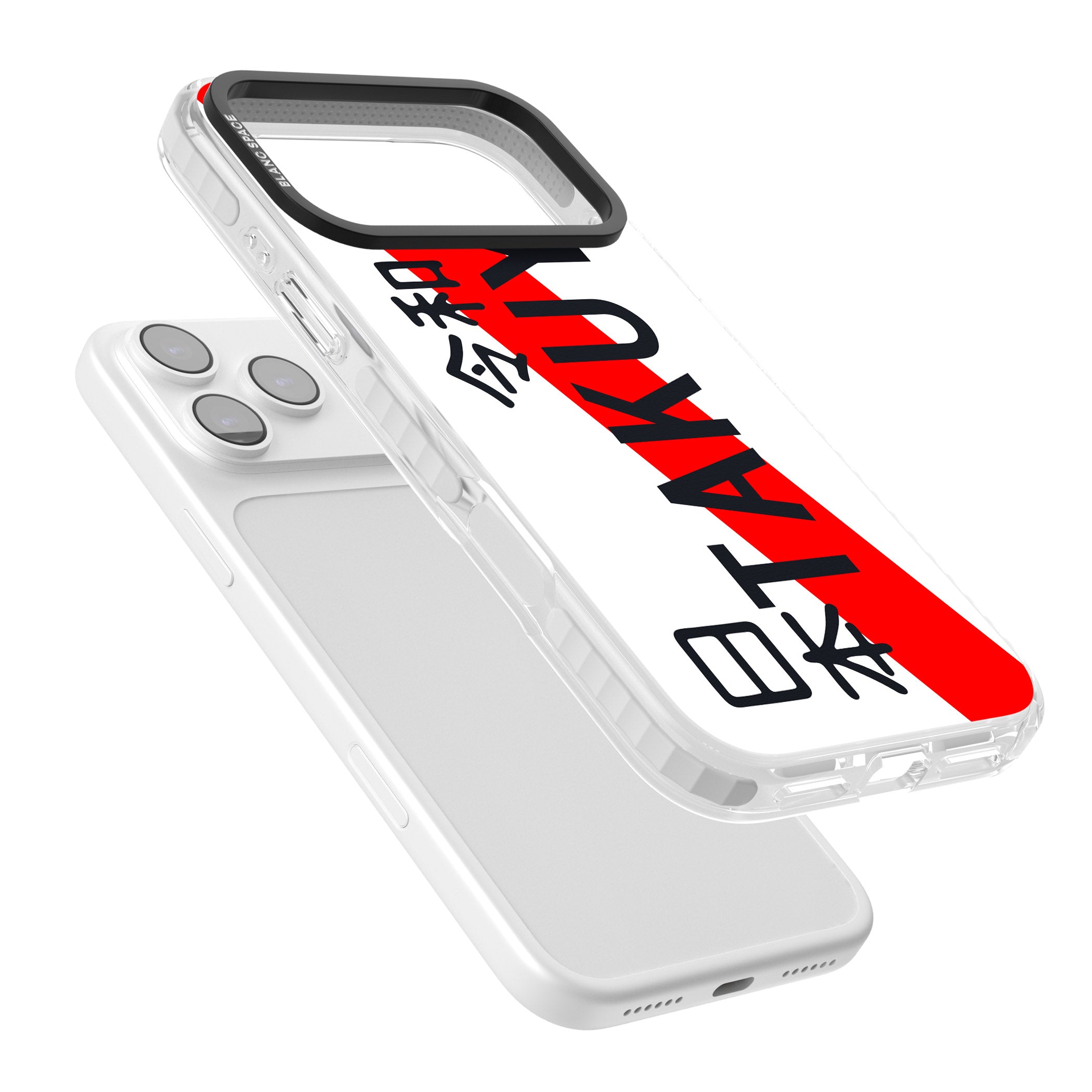 Personalised Japanese License Plate iPhone 17 Pro Impact Pro Clear Phone Case Colours