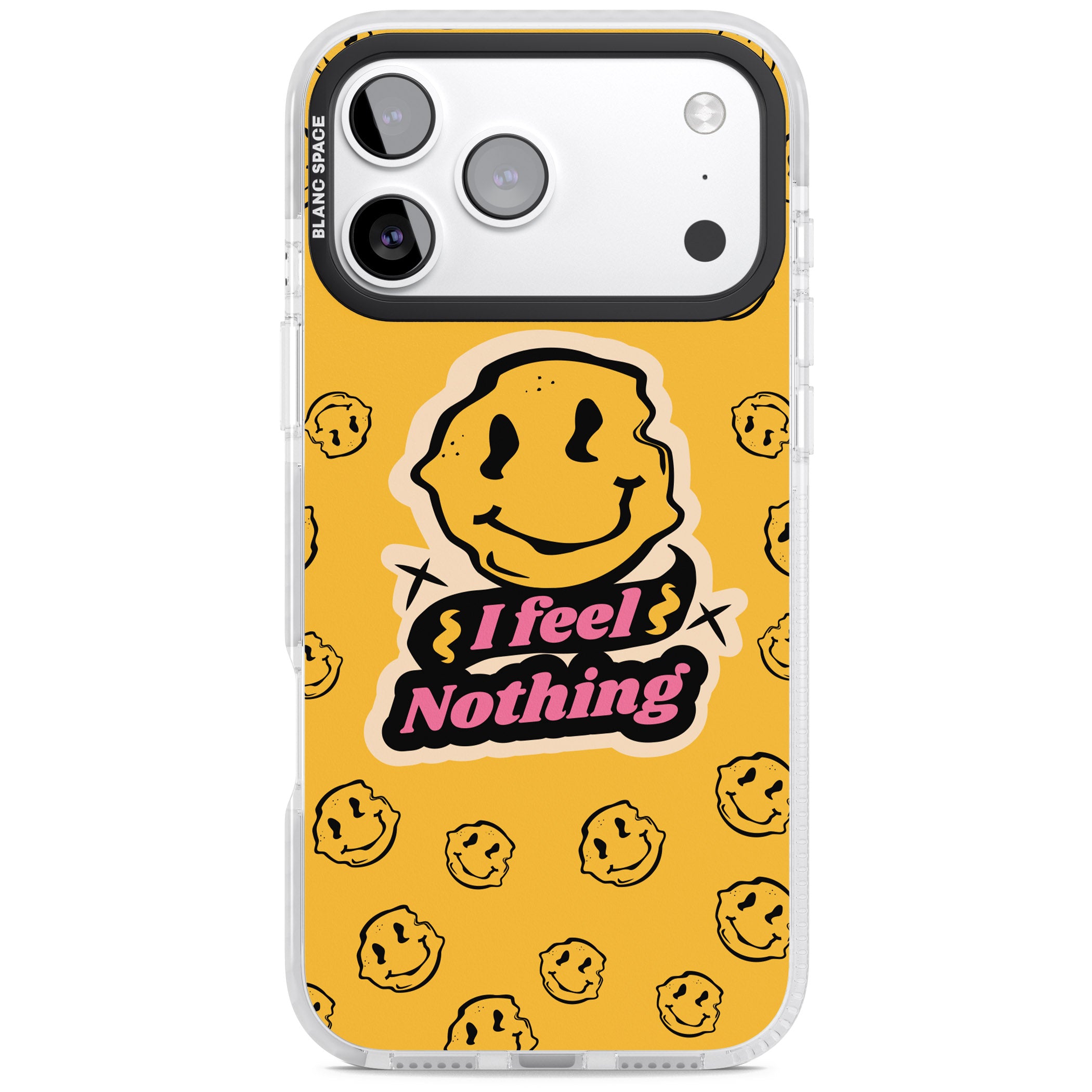 I Feel Nothing iPhone 17 Pro Impact Pro Clear Phone Case