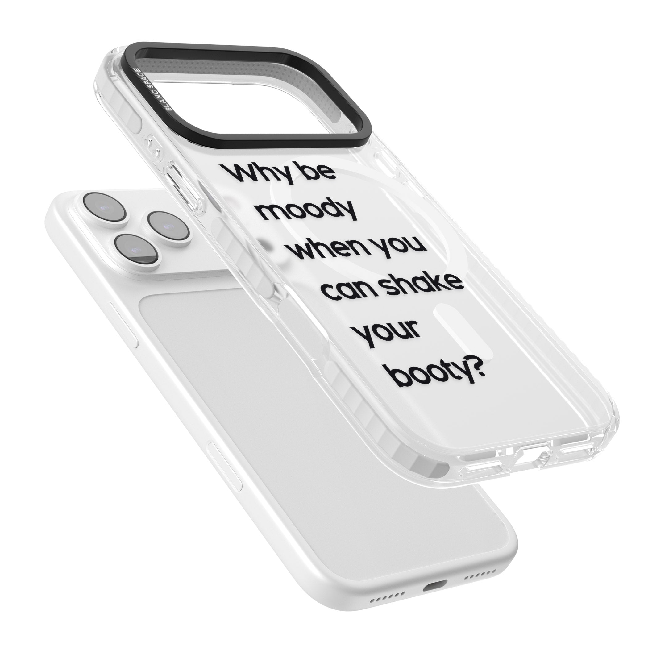 Why Be Moody? iPhone 17 Pro Impact Pro Clear Phone Case Colours