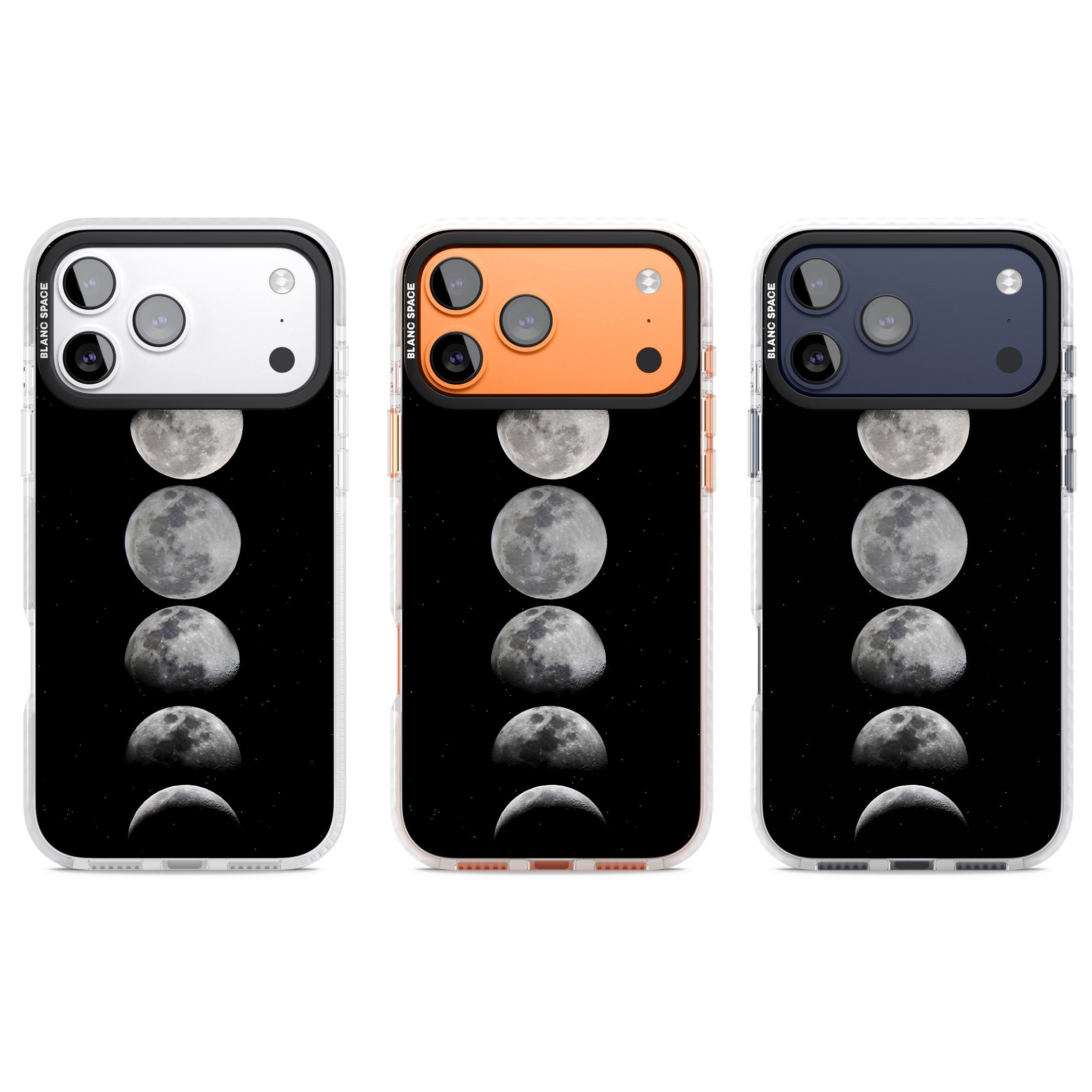 Phases Of The Moon iPhone 17 Pro Impact Pro Clear Phone Case APT Impact Protection