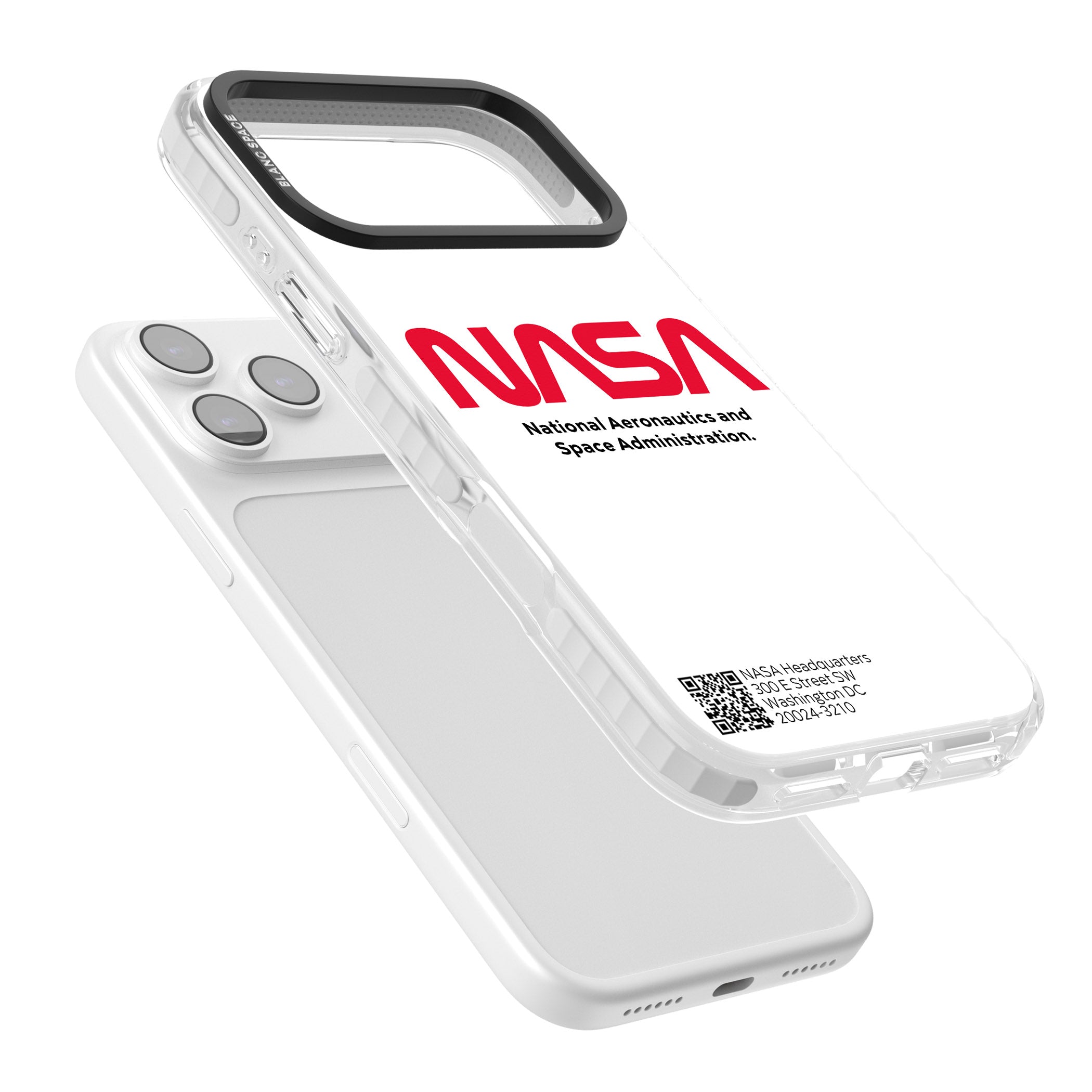 Nasa The Worm iPhone 17 Pro Impact Pro Clear Phone Case Colours