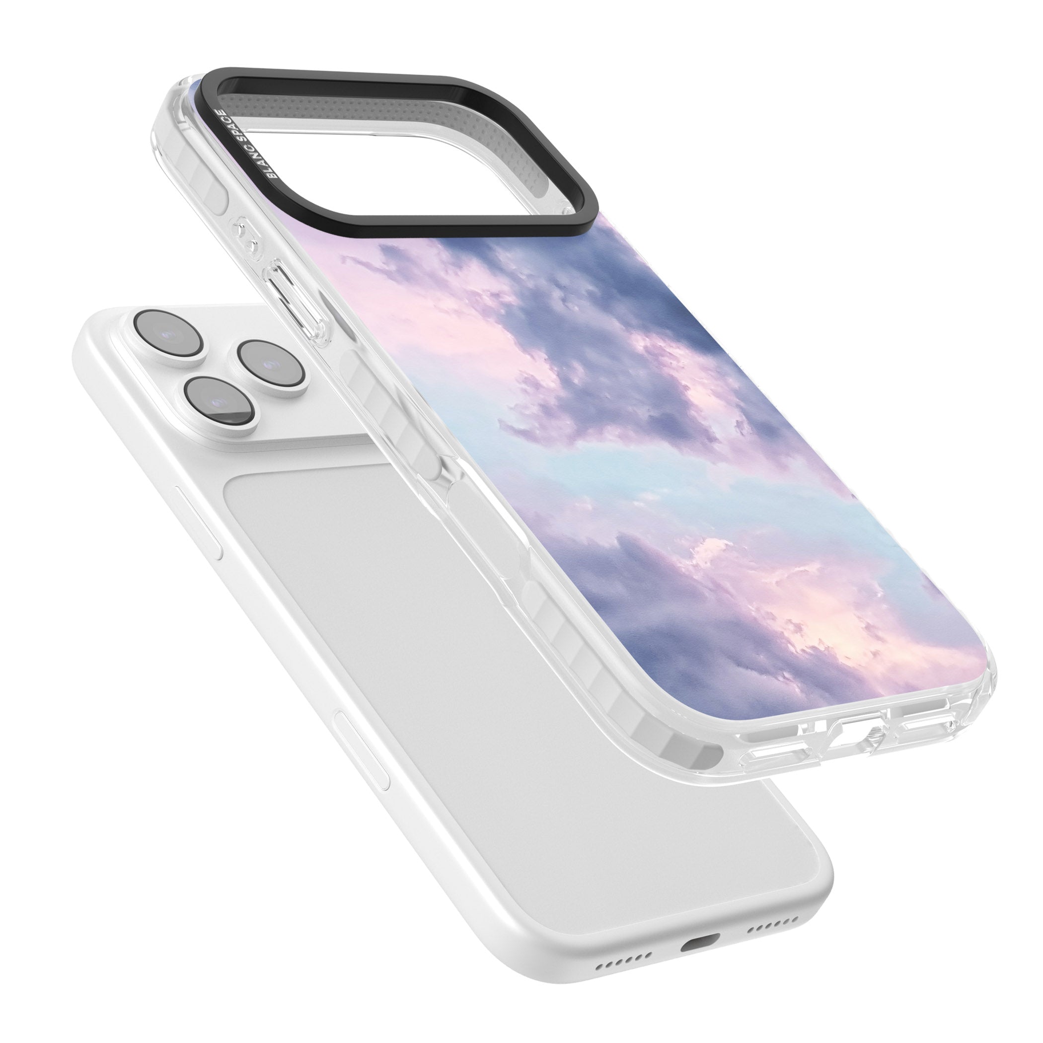 Pastel Sky Clouds iPhone 17 Pro Impact Pro Clear Phone Case Colours