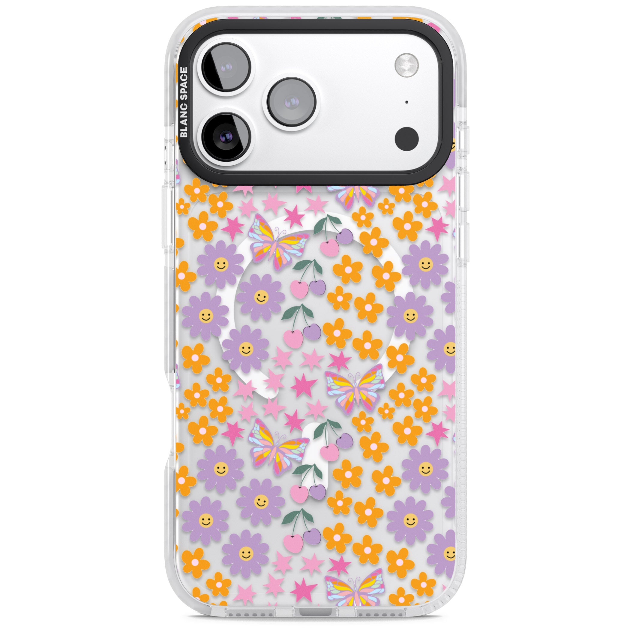 Botanical Bombardment iPhone 17 Pro Impact Pro Clear Phone Case