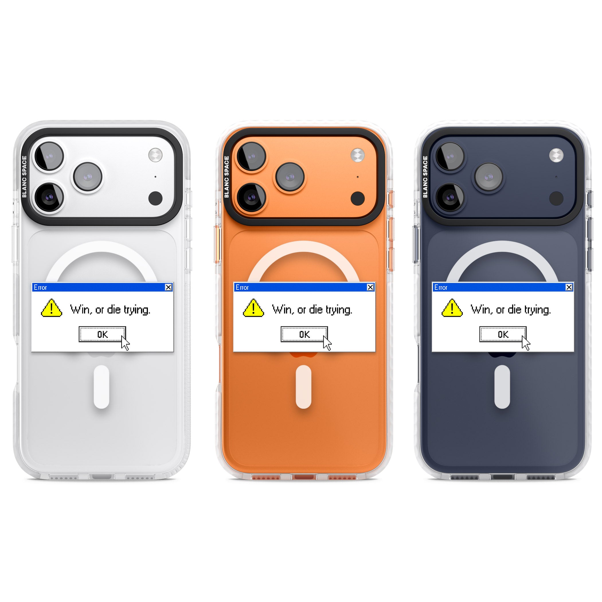 Win Or Die Trying Exe iPhone 17 Pro Impact Pro Clear Phone Case APT Impact Protection