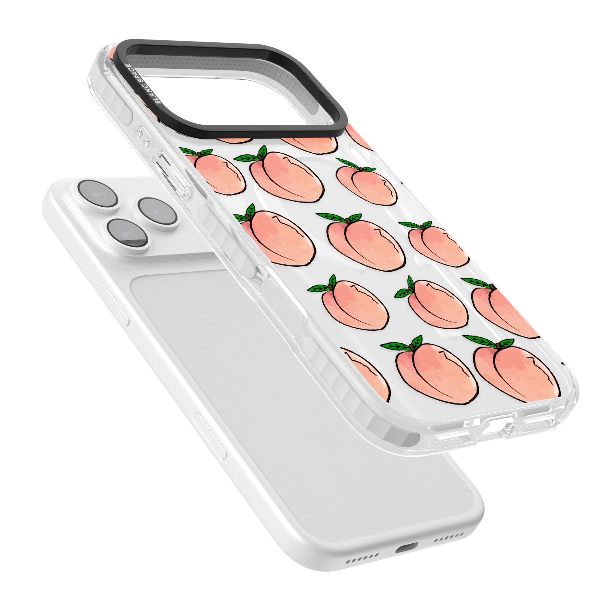 Peachy Picnic iPhone 17 Pro Impact Pro Clear Phone Case Colours