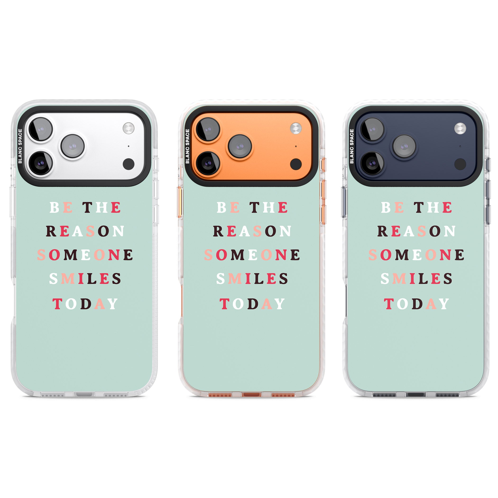 Be The Reason Quote iPhone 17 Pro Impact Pro Clear Phone Case APT Impact Protection