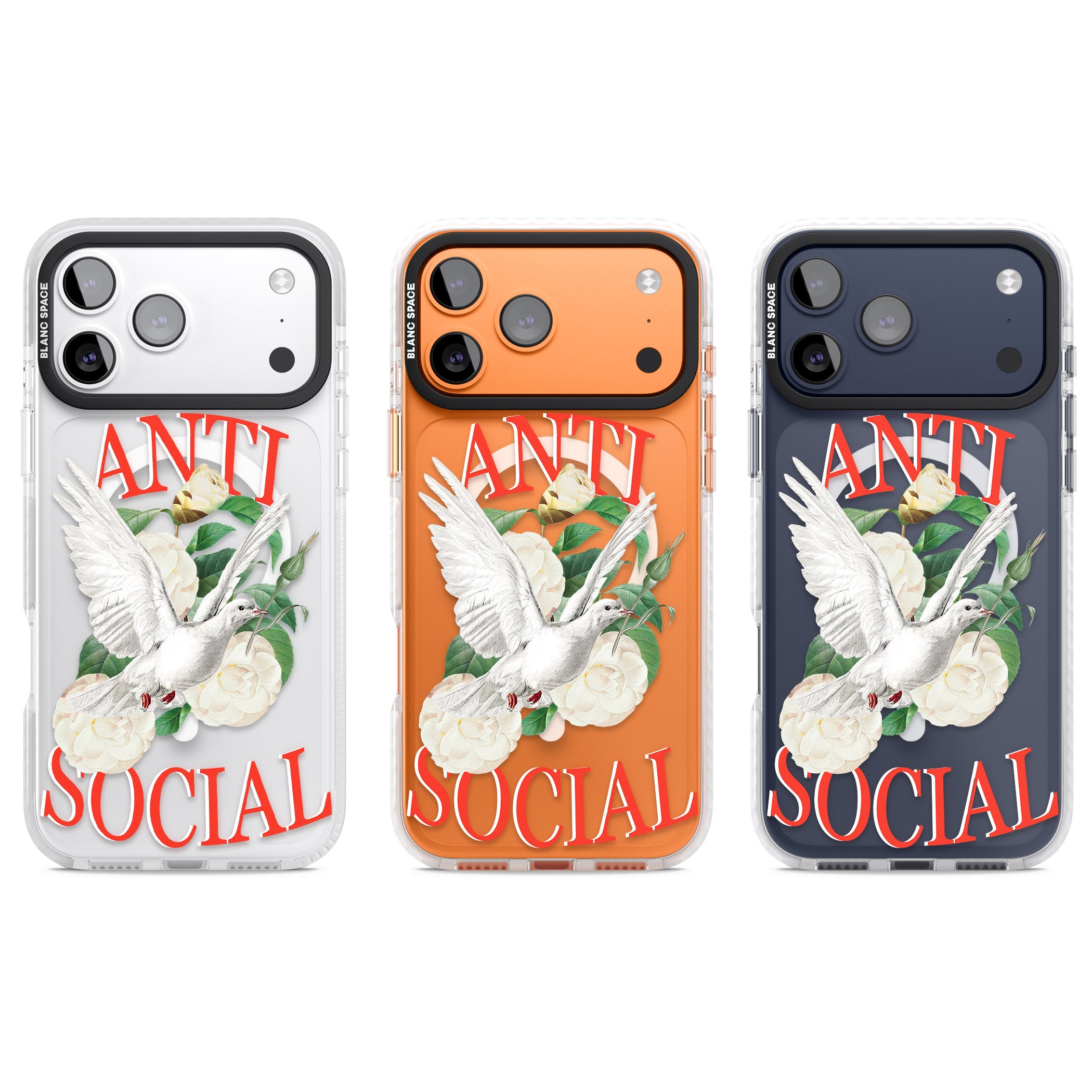 Anti Social iPhone 17 Pro Impact Pro Clear Phone Case APT Impact Protection