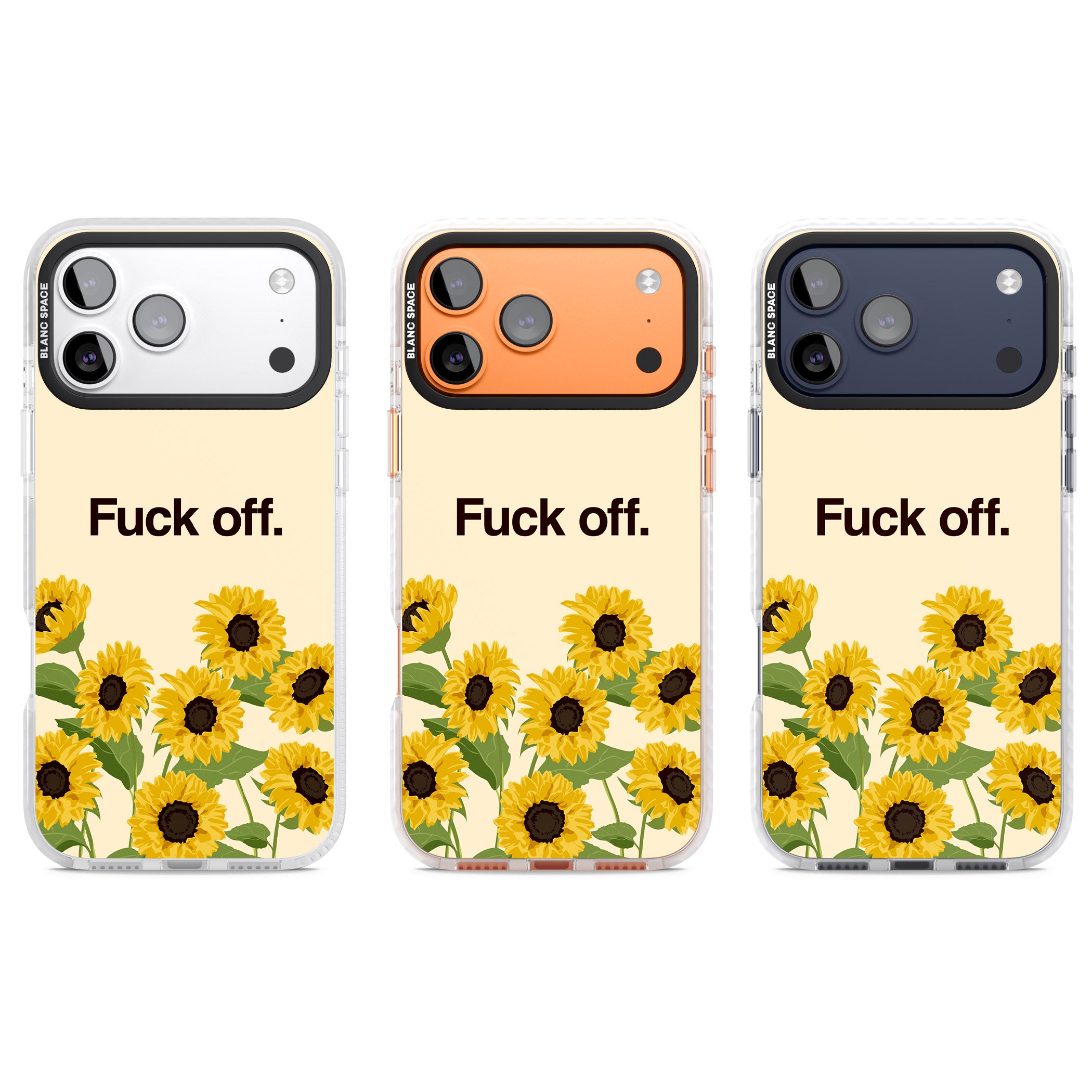 F*Ck Off iPhone 17 Pro Impact Pro Clear Phone Case APT Impact Protection
