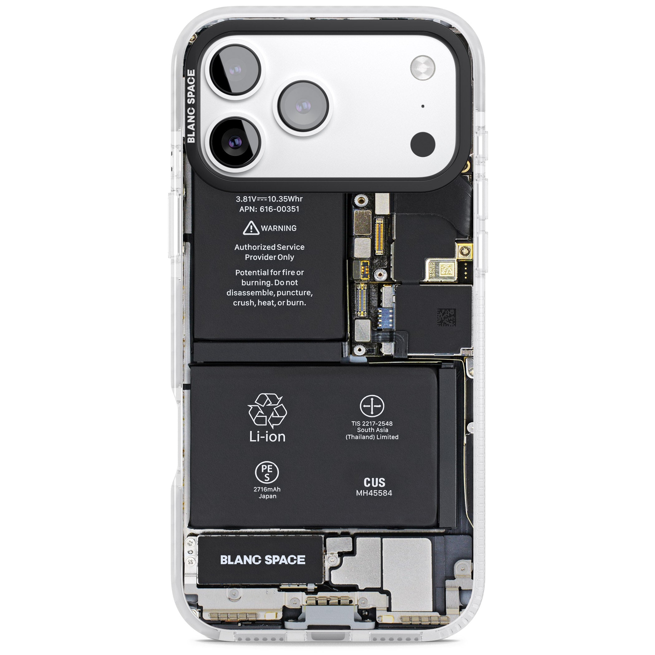 Circuit Board Standard iPhone 17 Pro Impact Pro Clear Phone Case