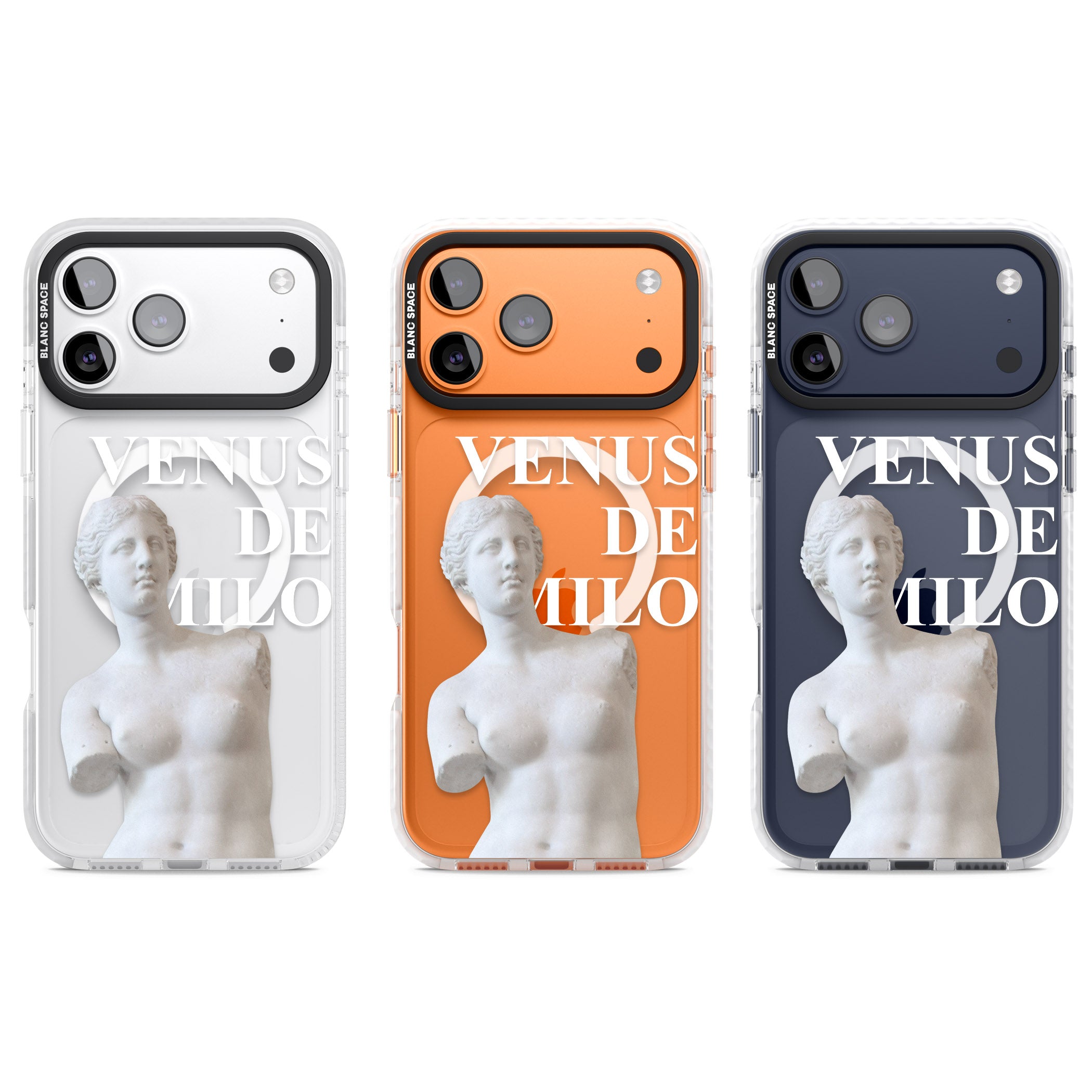 Venus De Milo Cutout iPhone 17 Pro Impact Pro Clear Phone Case APT Impact Protection