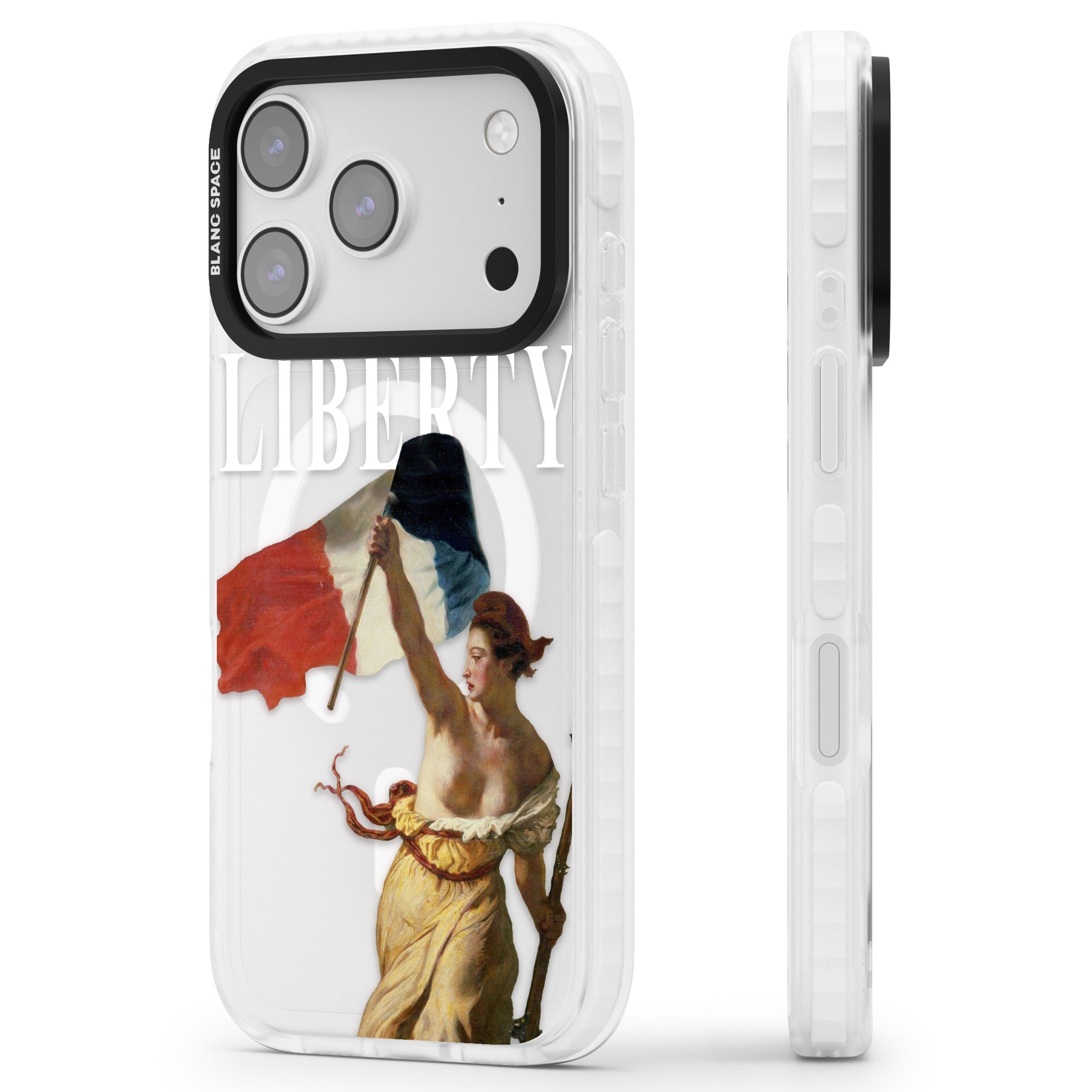 Liberty iPhone 17 Pro Impact Pro Clear Phone Case Side Profile
