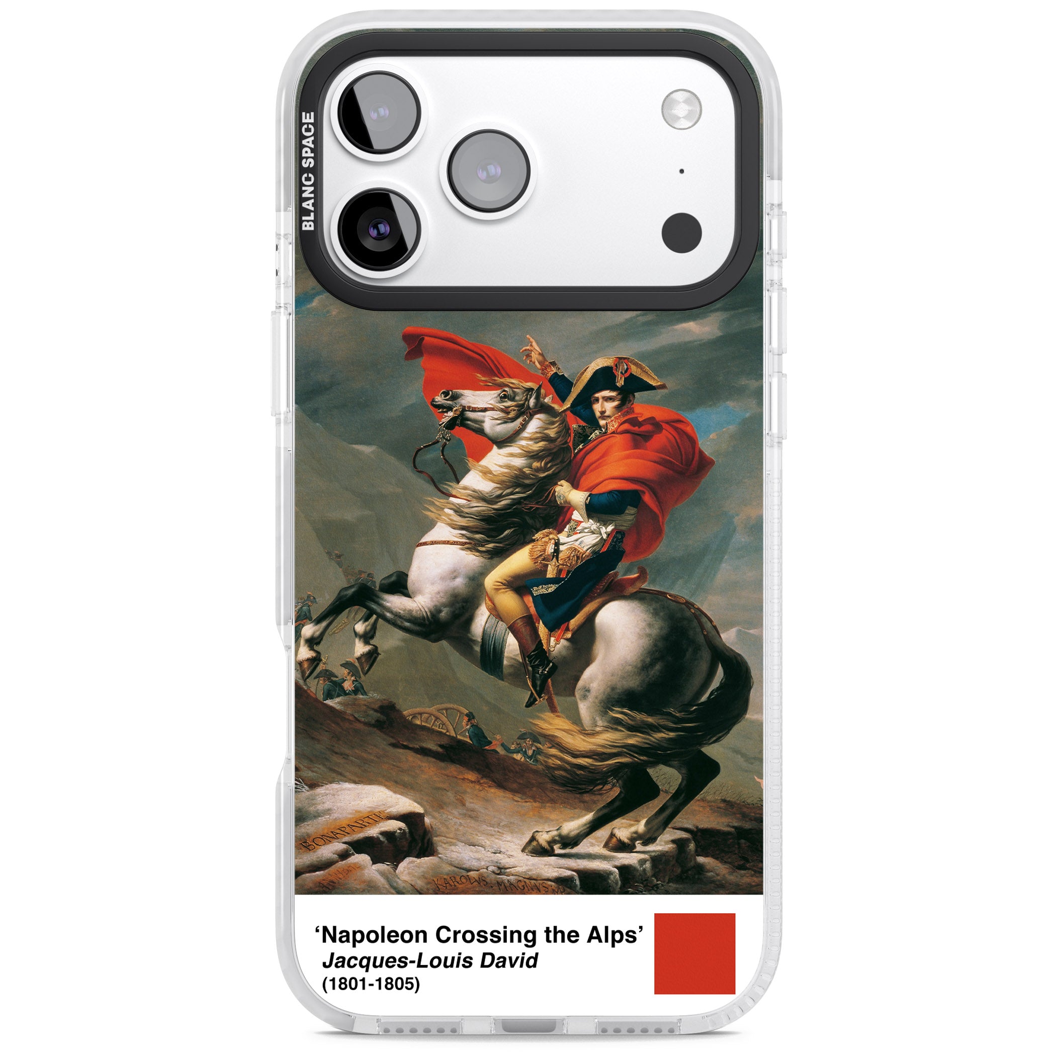 Napoleon Crossing The Alps iPhone 17 Pro Impact Pro Clear Phone Case