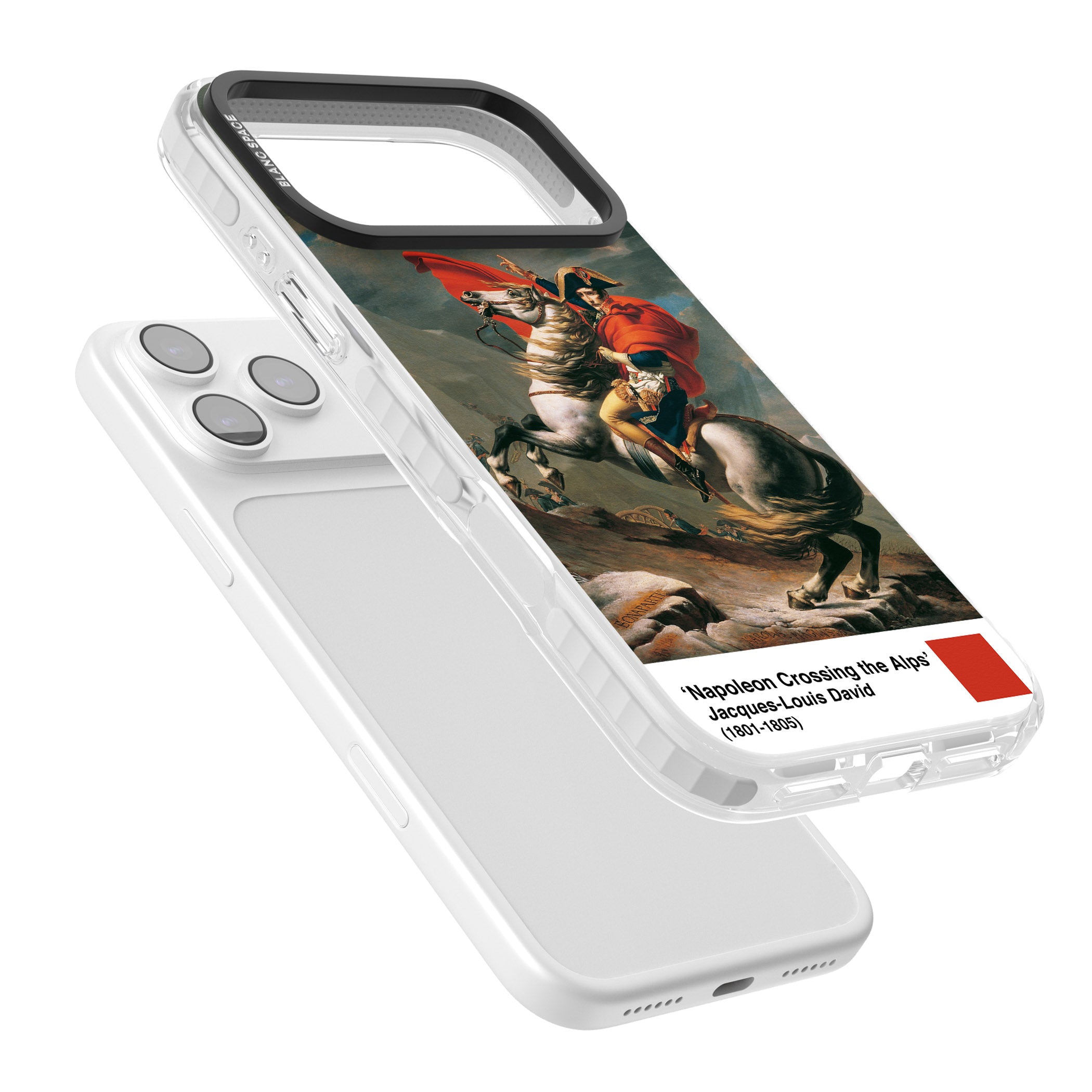 Napoleon Crossing The Alps iPhone 17 Pro Impact Pro Clear Phone Case Colours