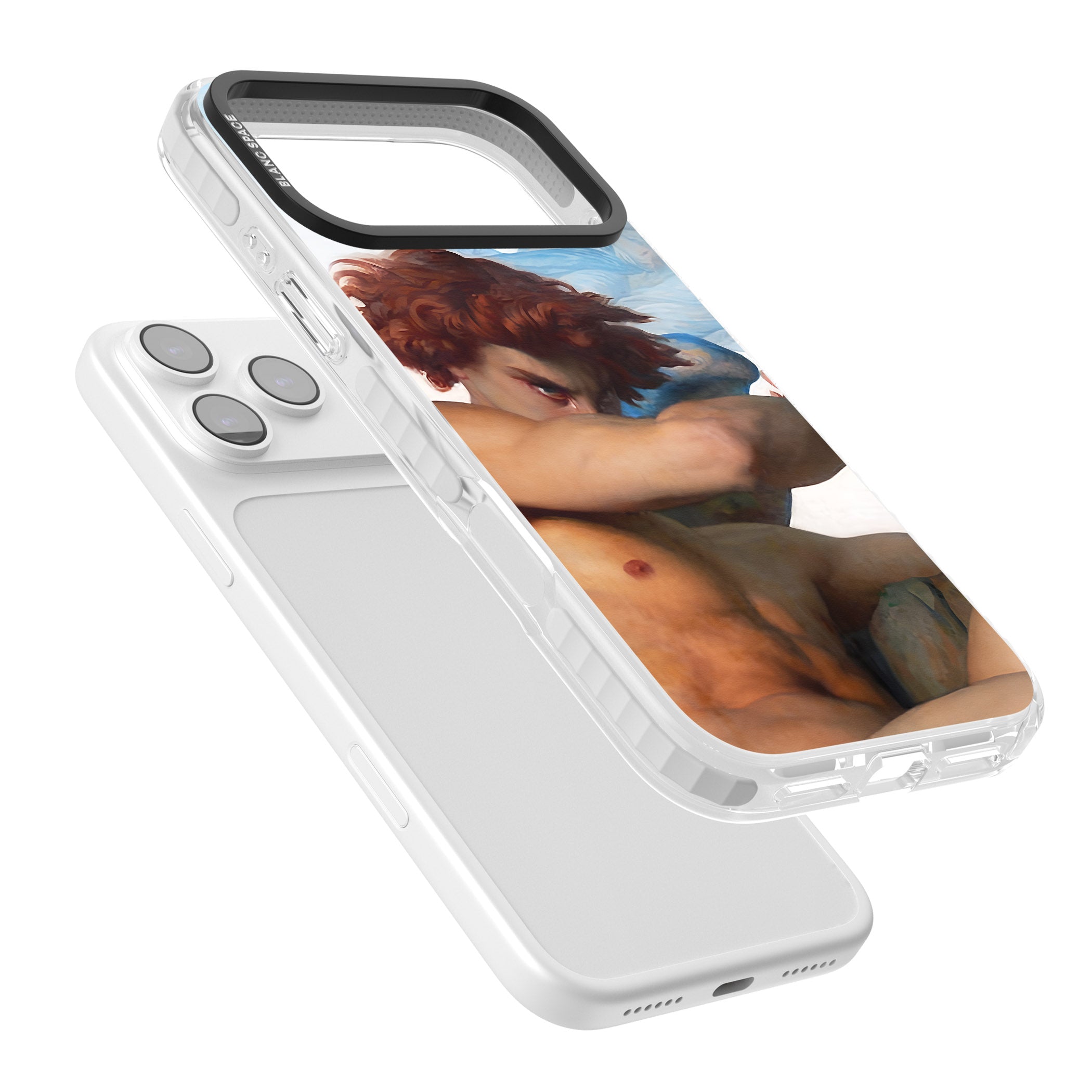 The Fallen Angel iPhone 17 Pro Impact Pro Clear Phone Case Colours