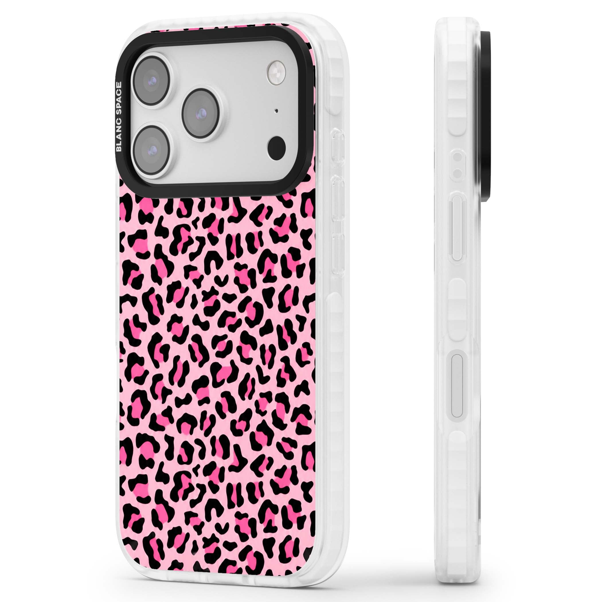 Pink Leopard baddie iPhone case | Impact Magsafe case for iPhone 17 Pro, iPhone 17 Pro Max